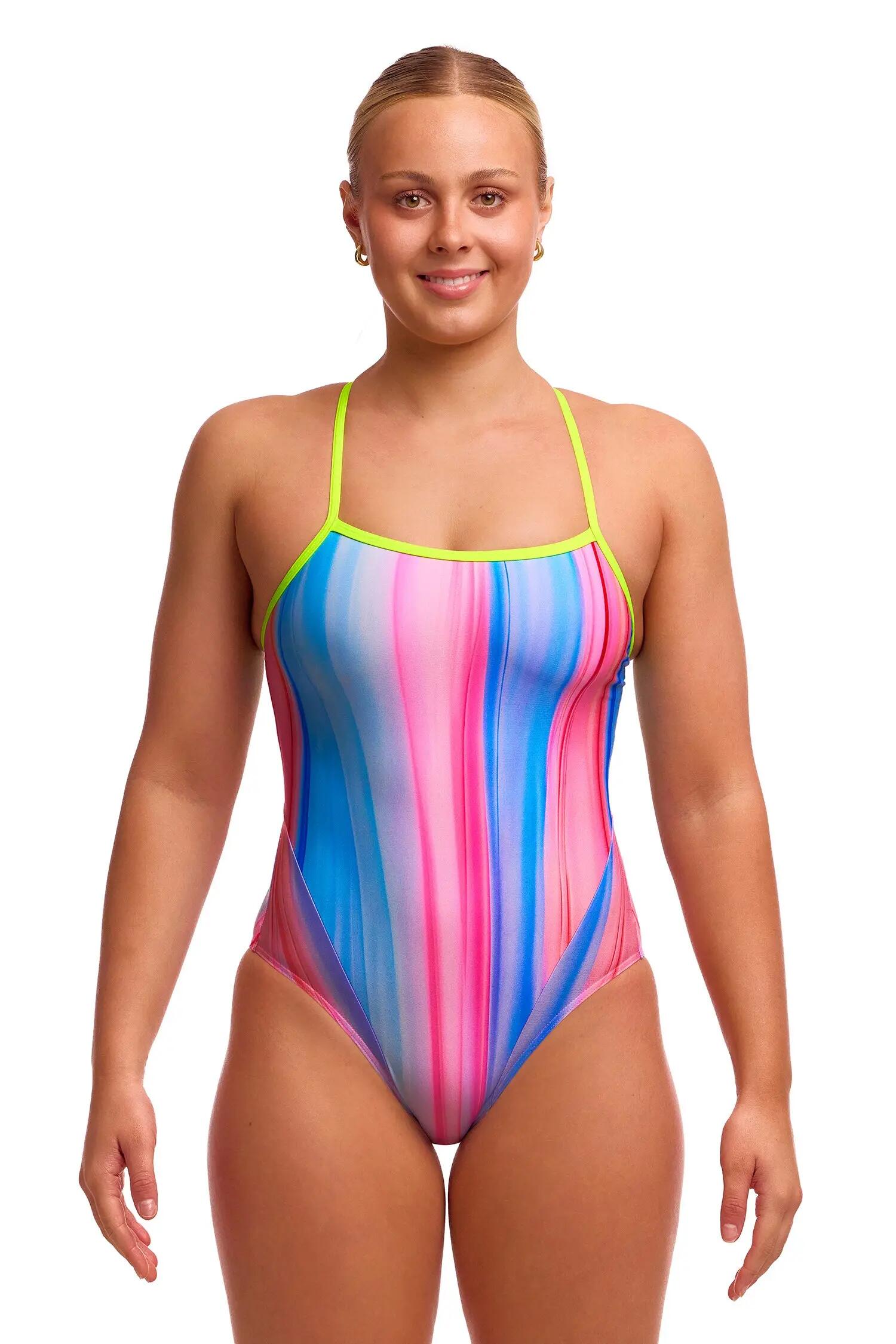 Funkita Badpak Single Strap Curtain Call meerkleurig 4/5