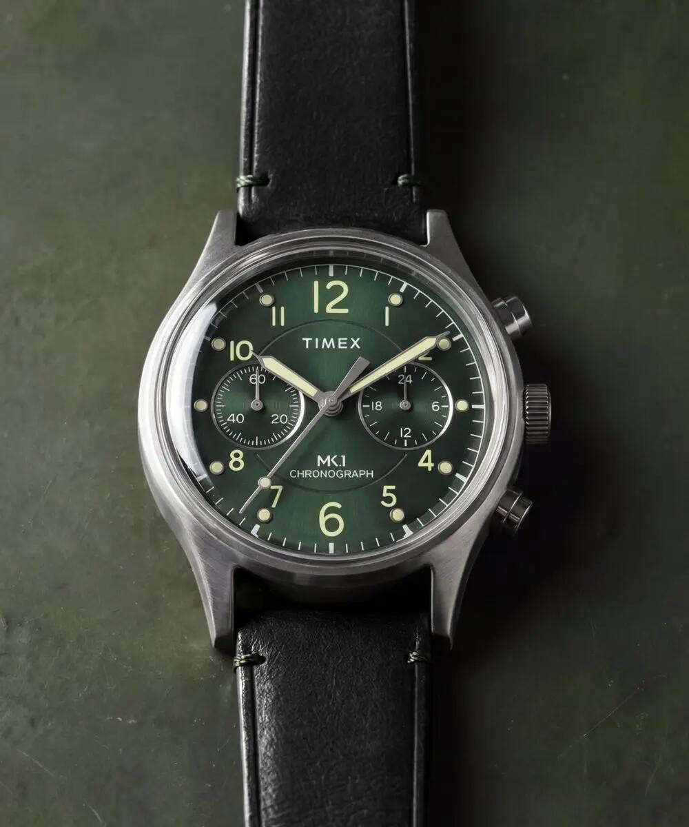 Timex Chronograaf  Horloge Zwart/Groen TW2Y71200 5/6