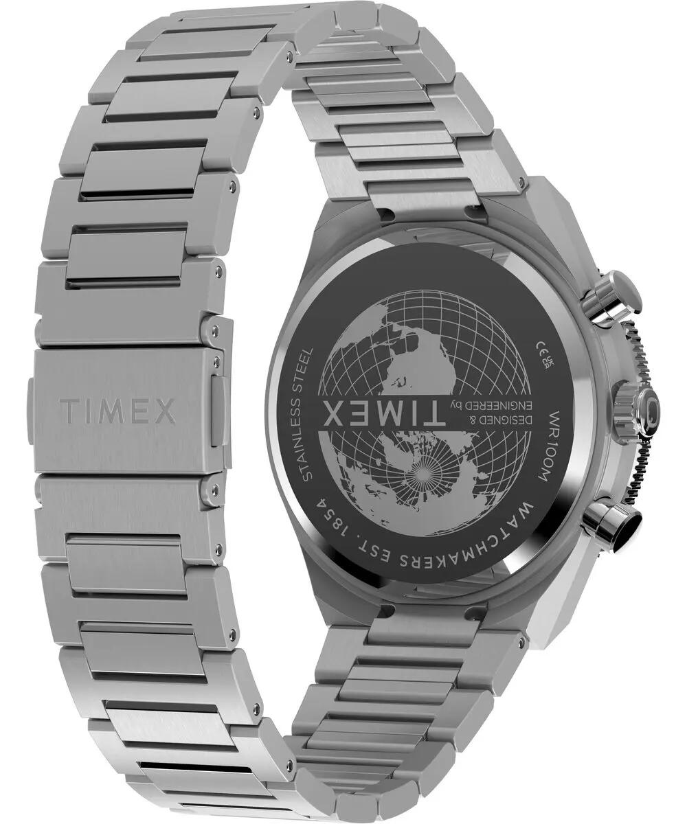 Timex Chronograph Uhr Silber/Blau TW2Y55900 4/6