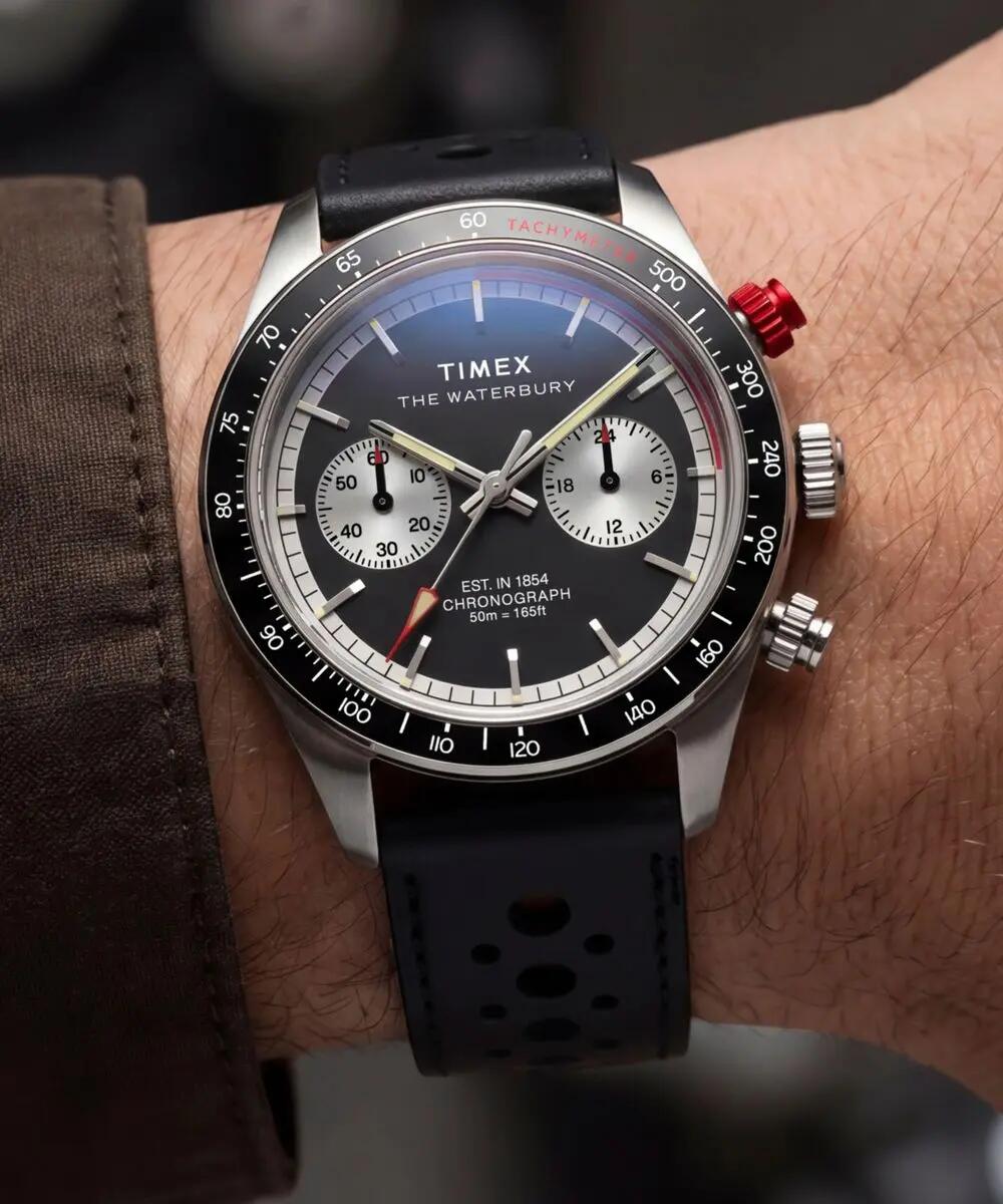 Timex Chronograph Uhr Schwarz/Schwarz TW2Y93300 6/6