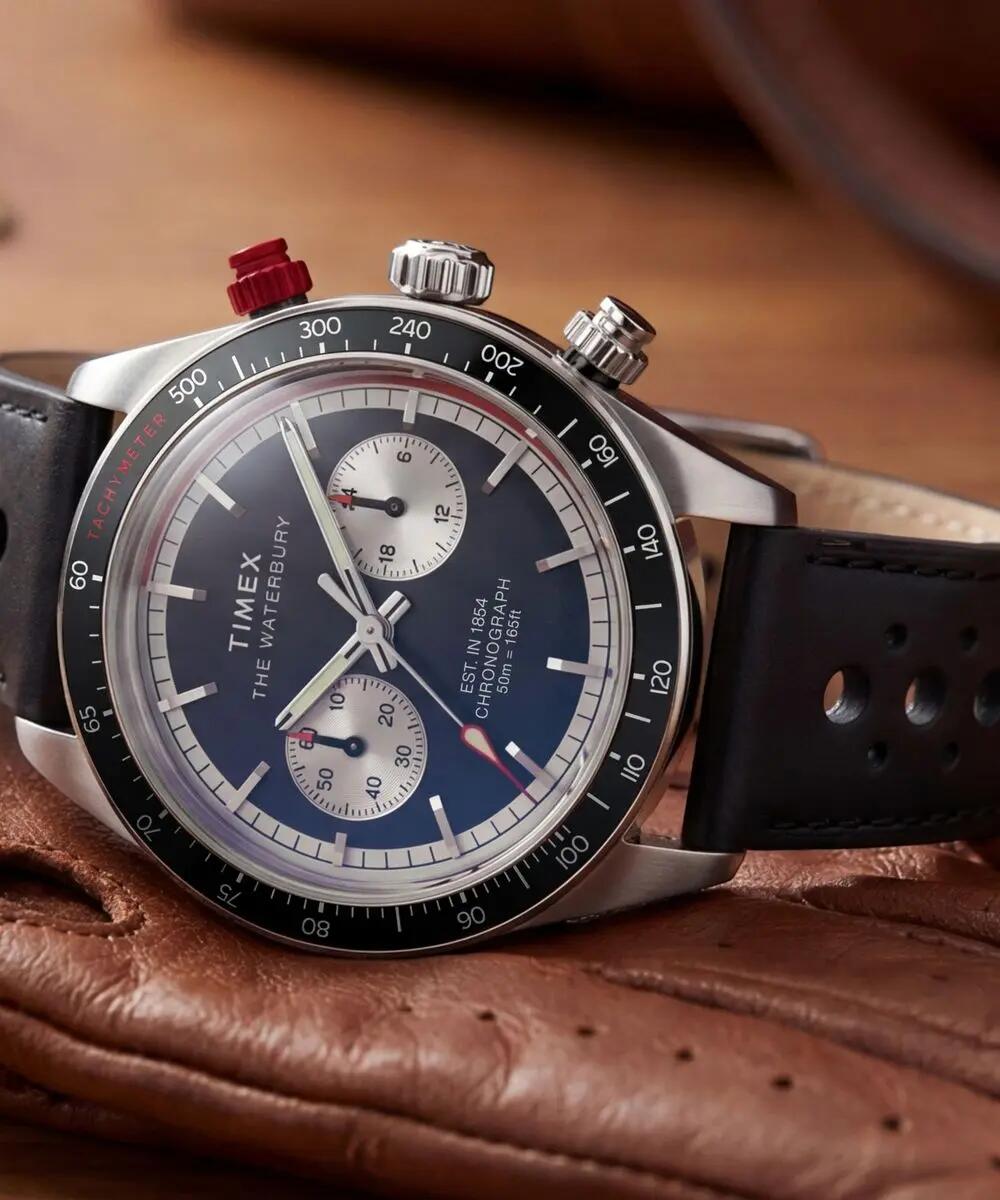 Timex Chronograph Uhr Schwarz/Schwarz TW2Y93300 5/6