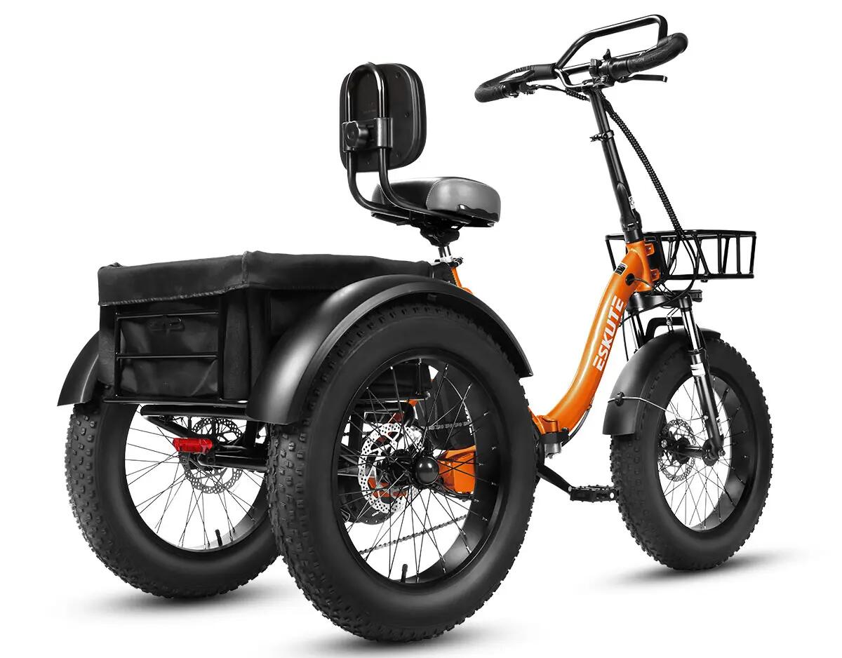 ESKUTE T302 Pro, Batterie 48V 20.8Ah, Pneus 20×4.0",Vélo Électrique Pliable 3/4