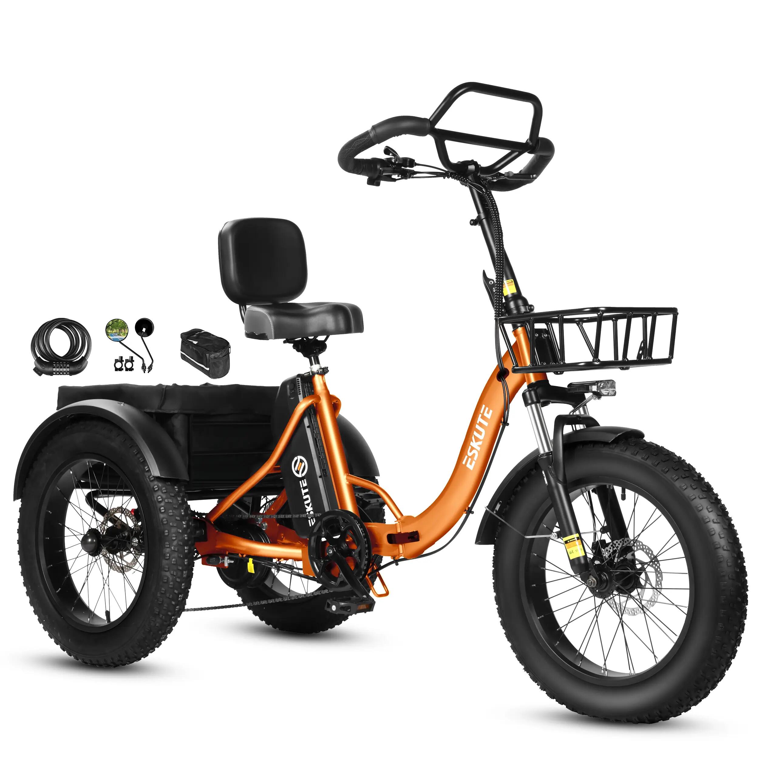 ESKUTE T302 Pro, Batterie 48V 20.8Ah, Pneus 20×4.0",Vélo Électrique Pliable 2/4