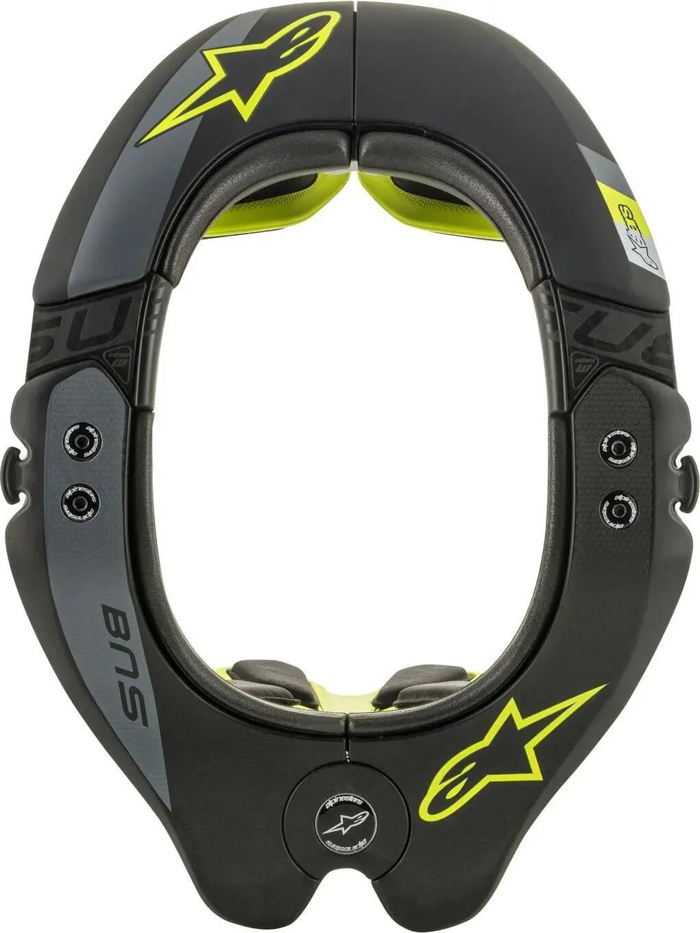 Protector de Cuello Alpinestars Bns Tech-2 Negro/Amarillo Fluo 3/3
