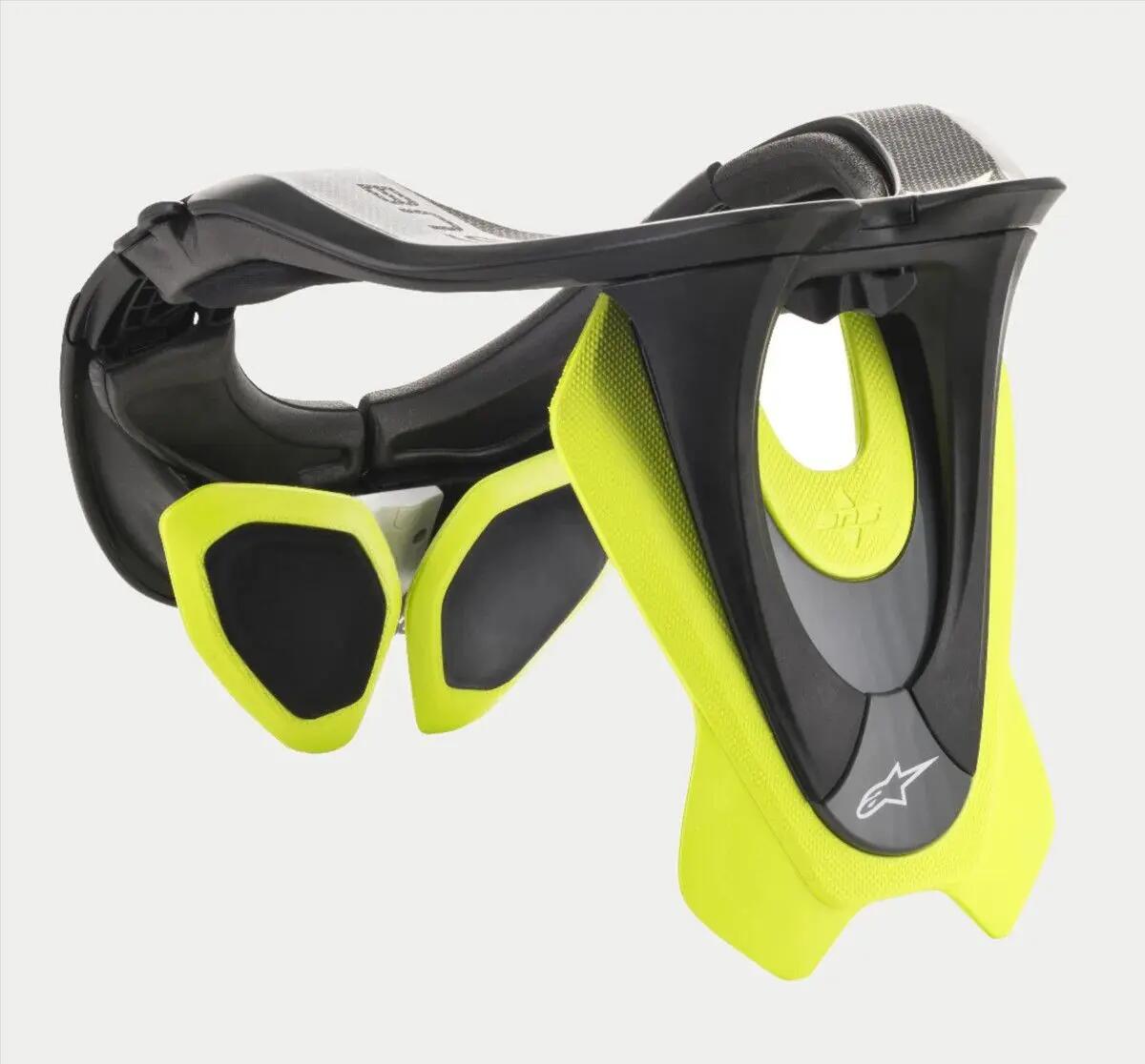 Protector de Cuello Alpinestars Bns Tech-2 Negro/Amarillo Fluo 2/3