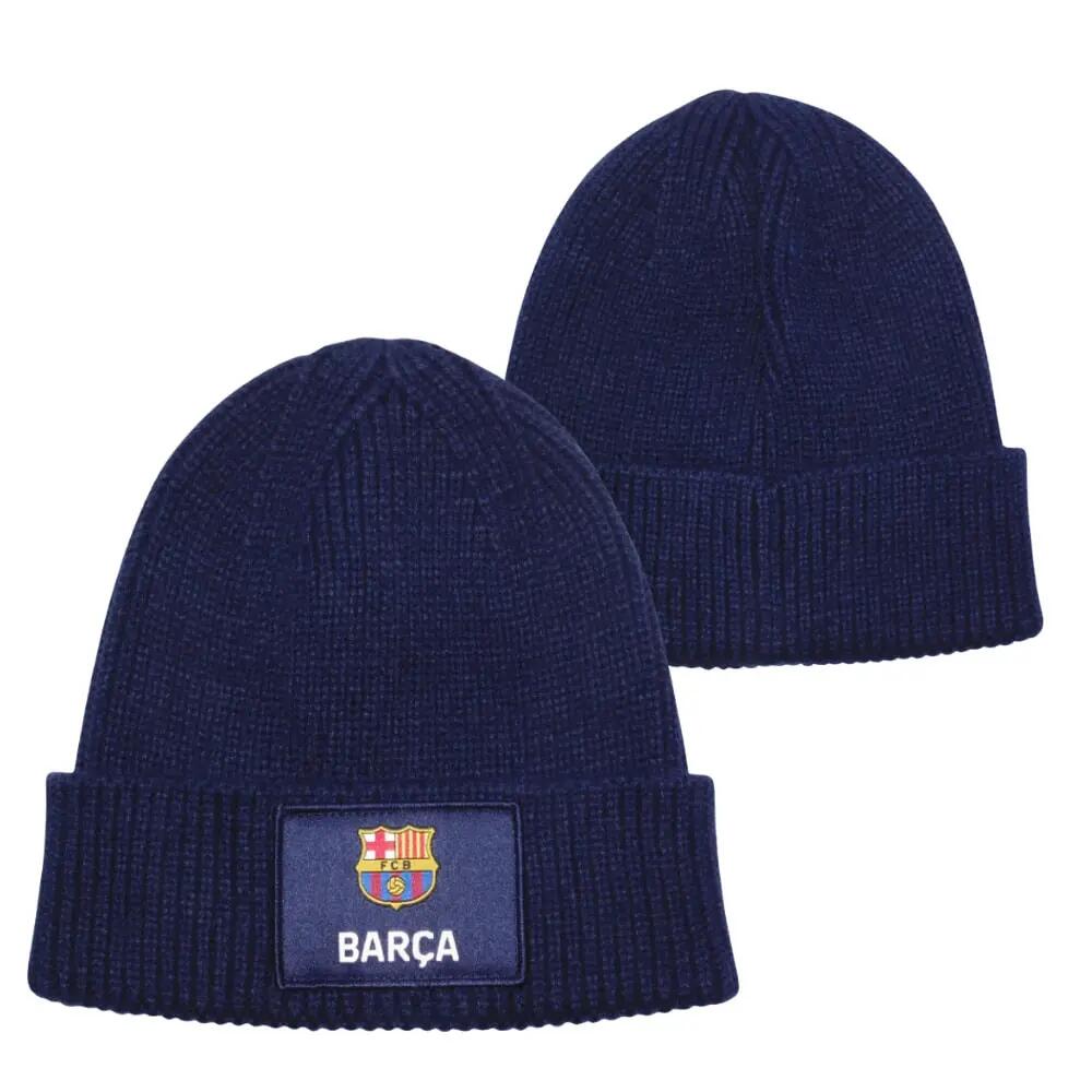 Elegáns, kék FC Barcelona téli sapka 3/5
