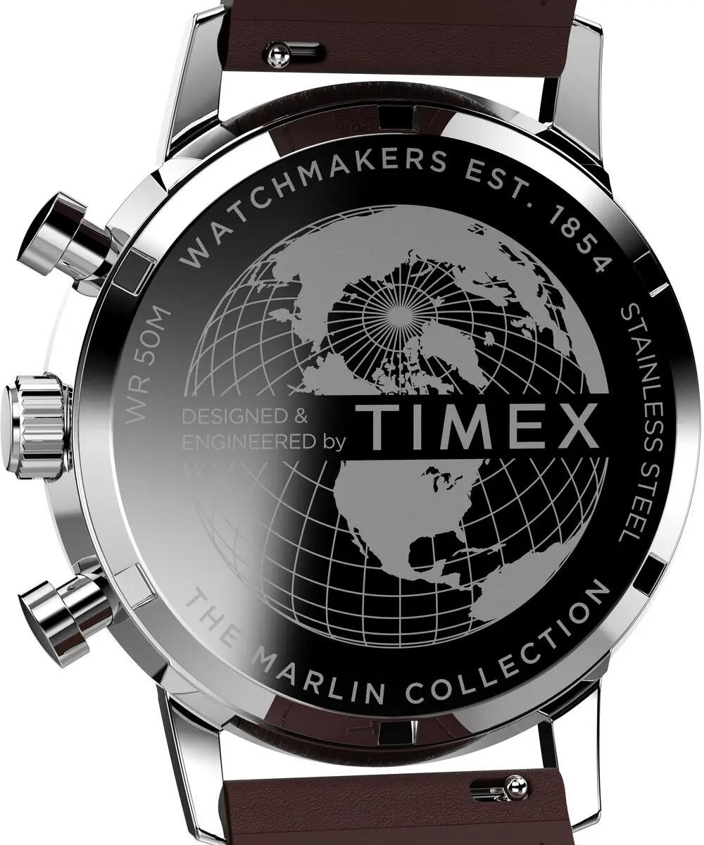 Timex Chronographe Montre Marron/Bleu TW2W10200 3/6