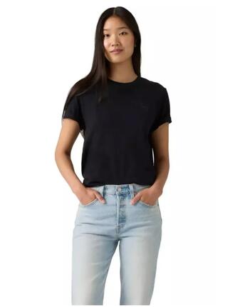 Damen T-Shirt Levis Levis Perfect Tee Schwarz.