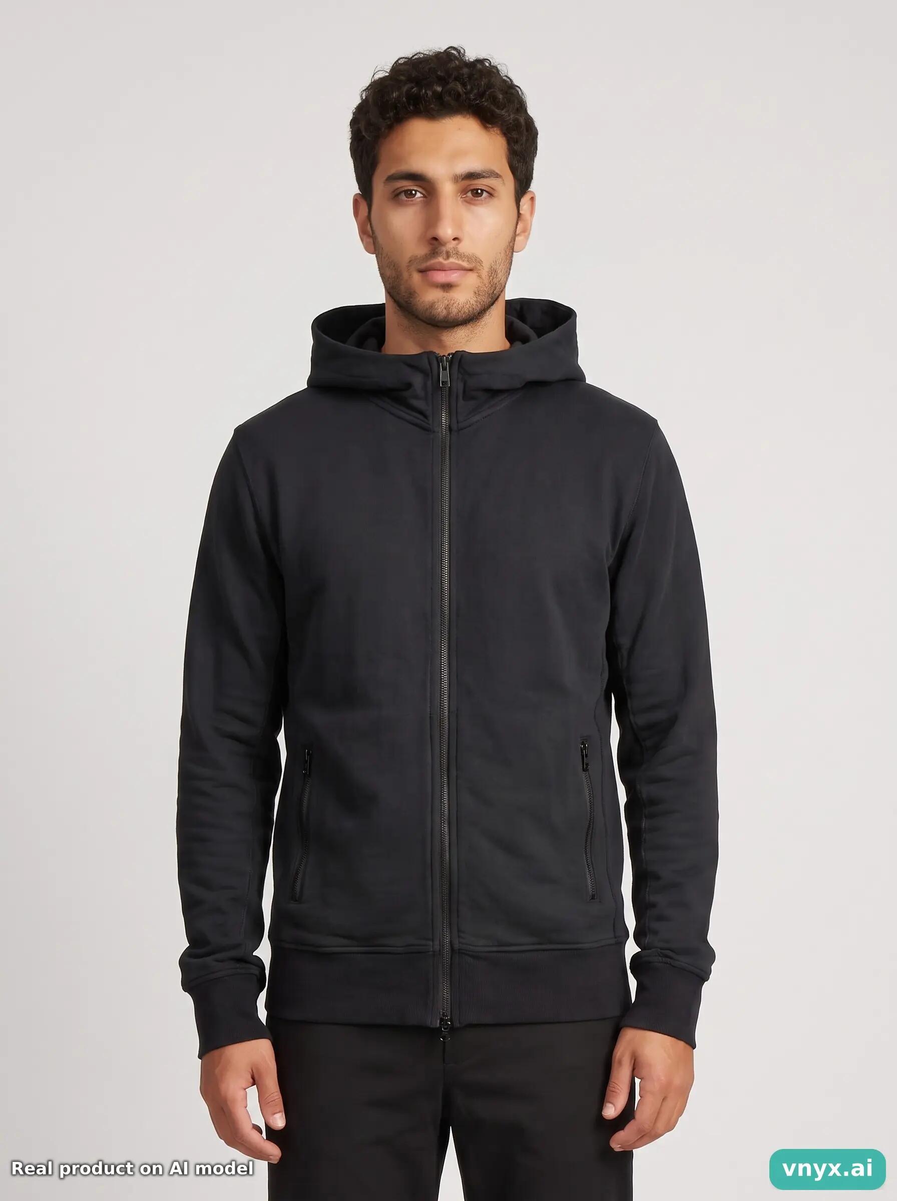Second Life - Y-3 Black Hoodie Men M 5/5