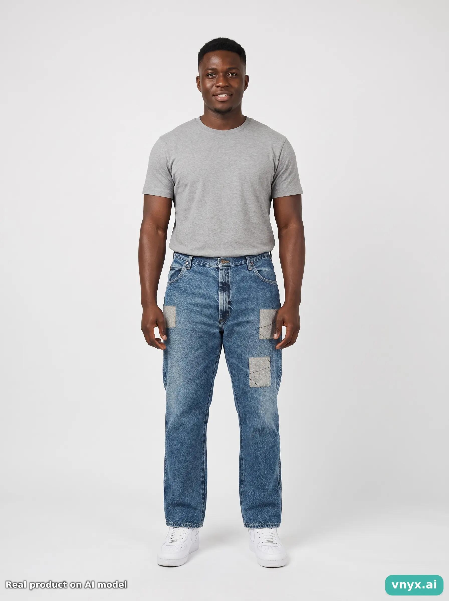 Second Life - Vintage Wrangler Blue Jeans Men 40 L30 3/6