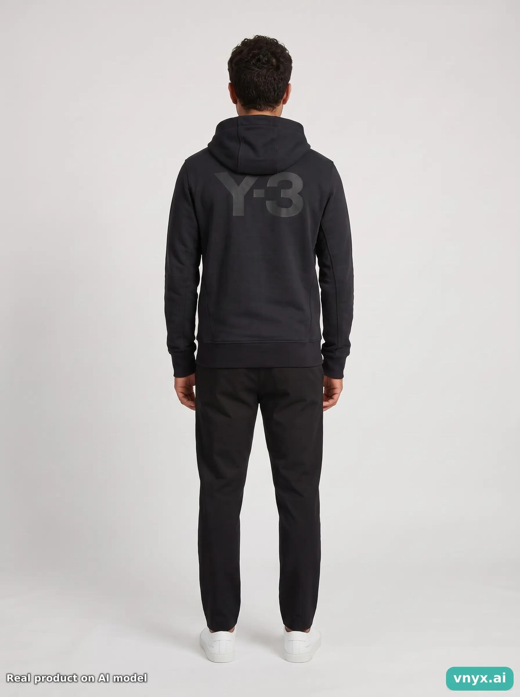 Second Life - Y-3 Black Hoodie Men M 4/5