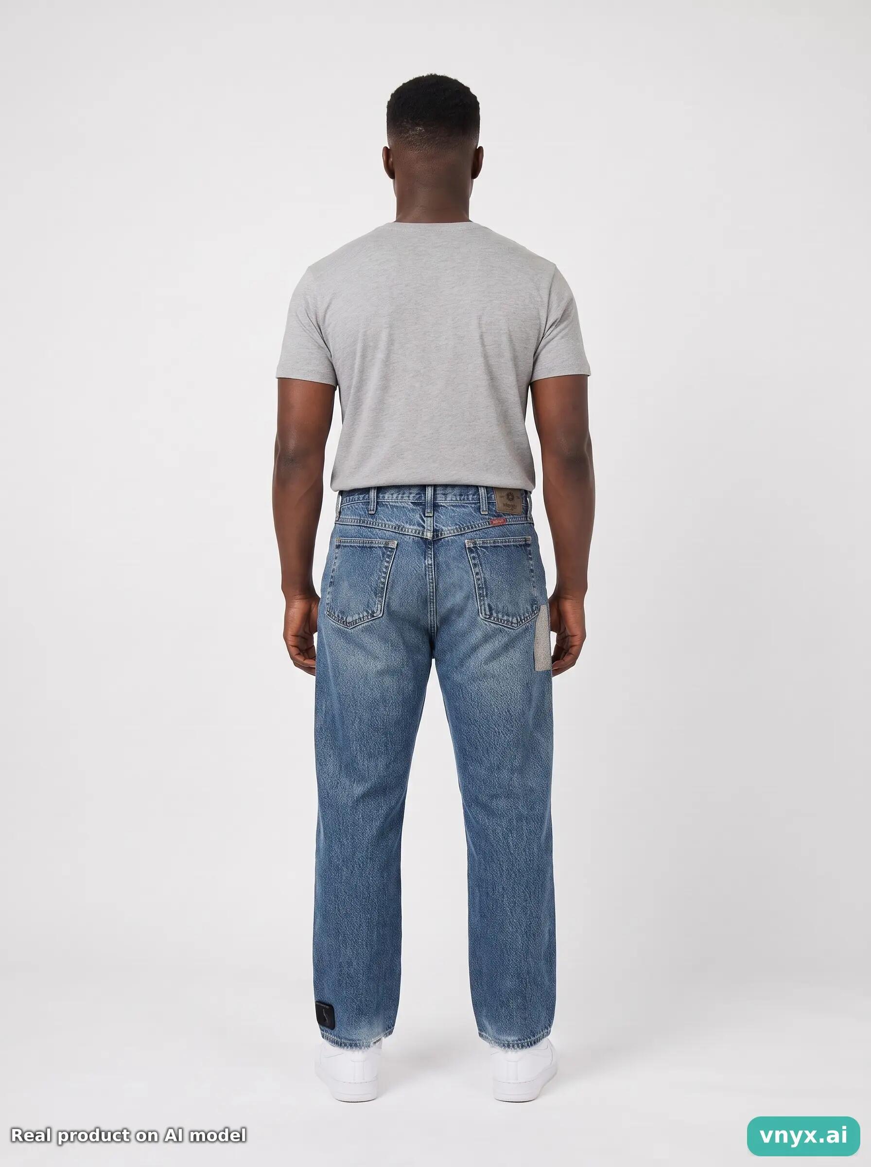 Second Life - Vintage Wrangler Blue Jeans Men 40 L30 2/6