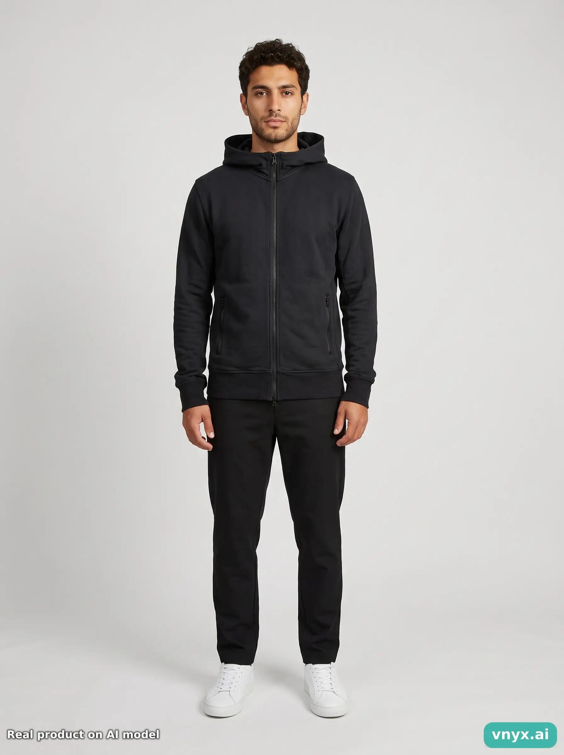 Second Life - Y-3 Black Hoodie Men M 3/5