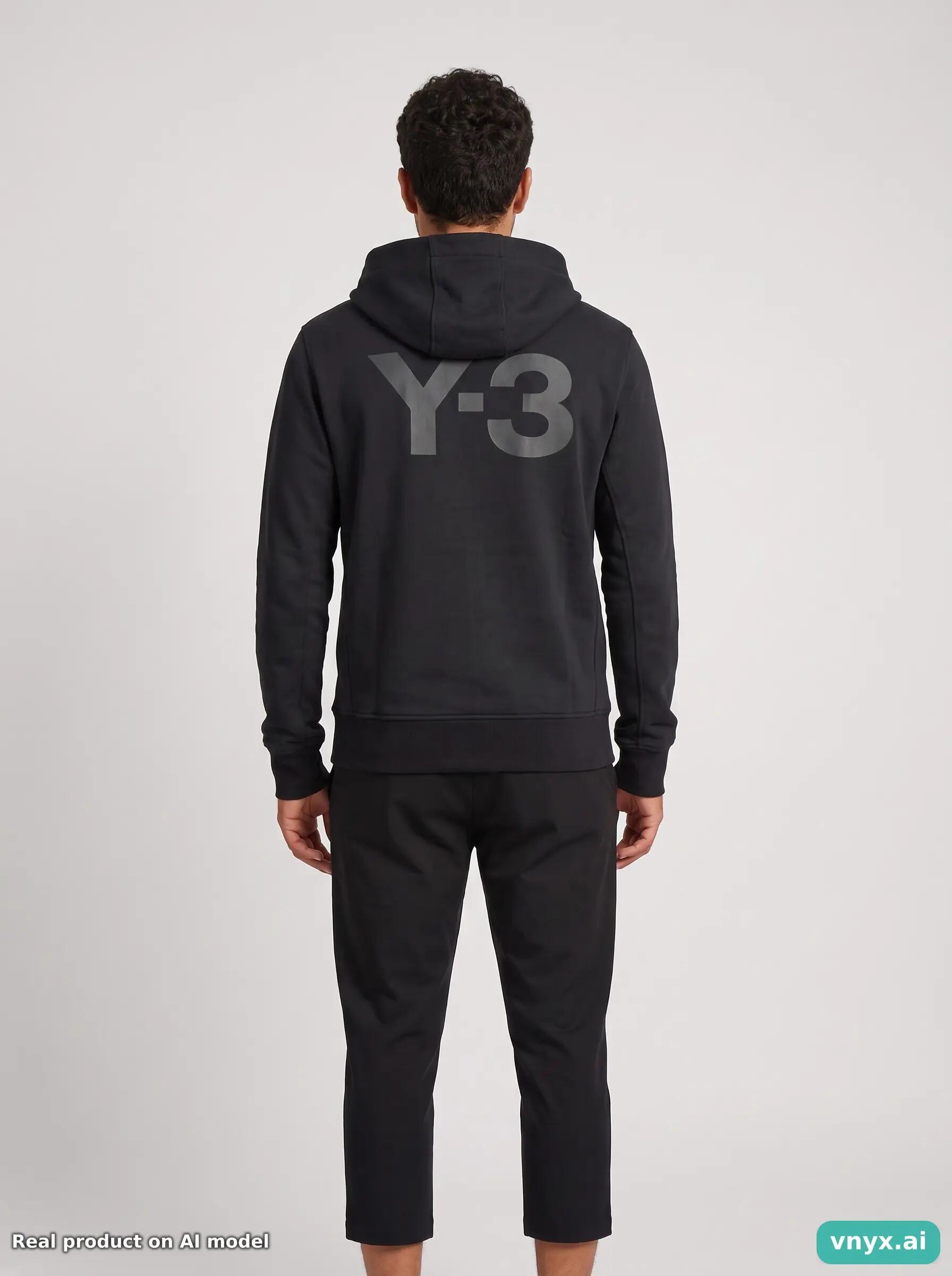Second Life - Y-3 Black Hoodie Men M 2/5