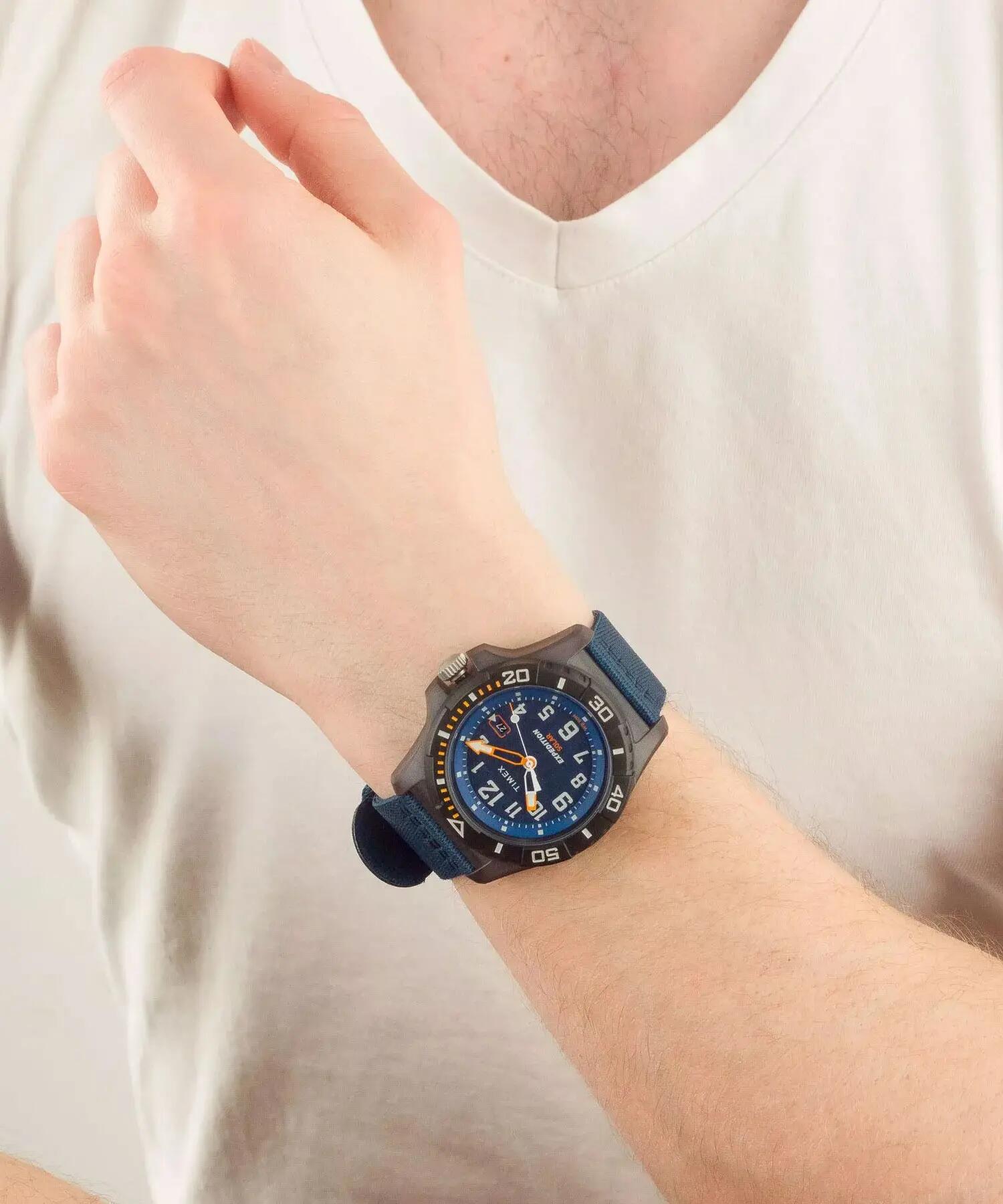 Timex Analoog  Horloge Blauw/Blauw TW2V40300 5/6