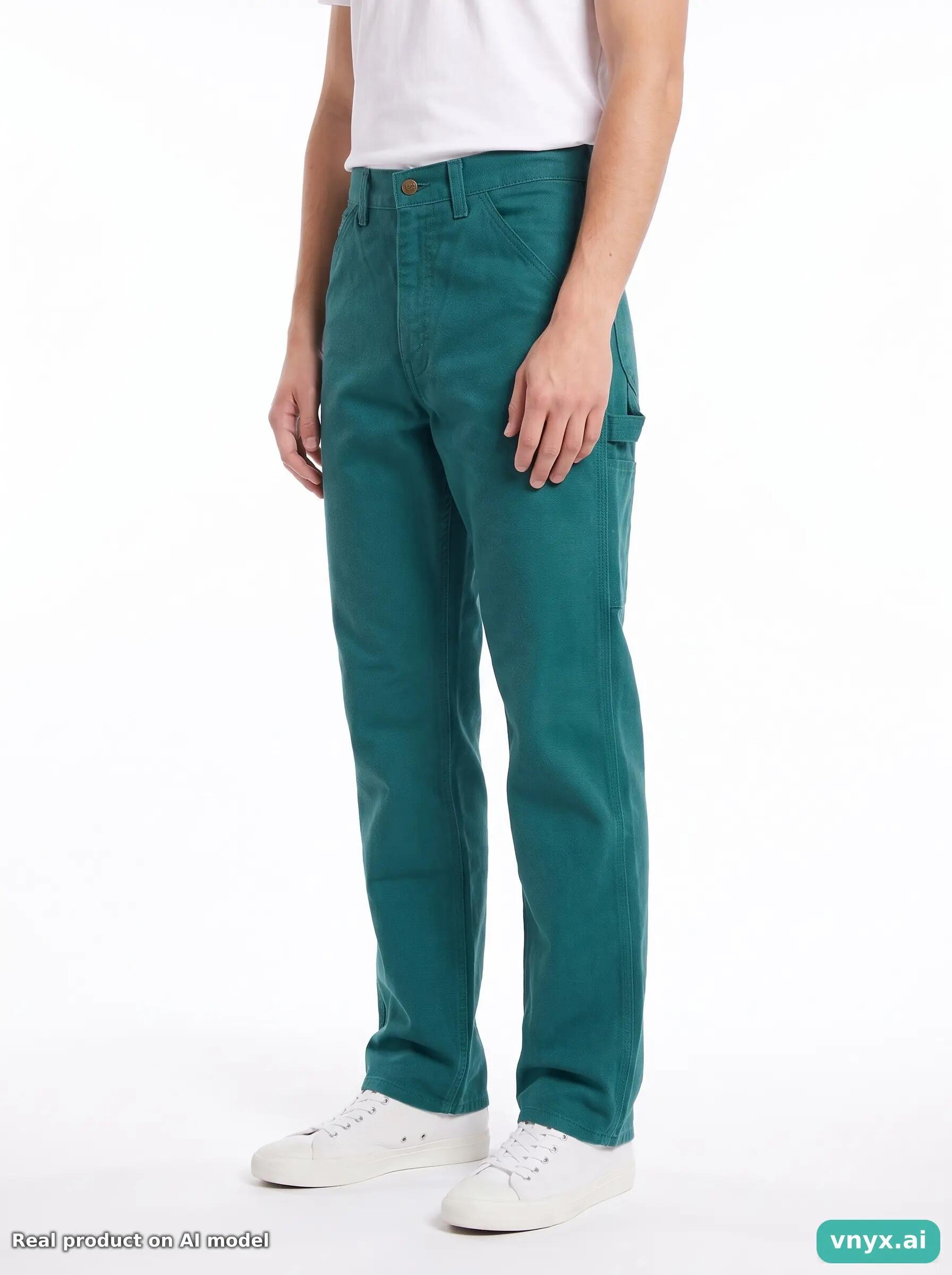 Second Life - Vintage Lee Teal Trousers Men 27 5/6