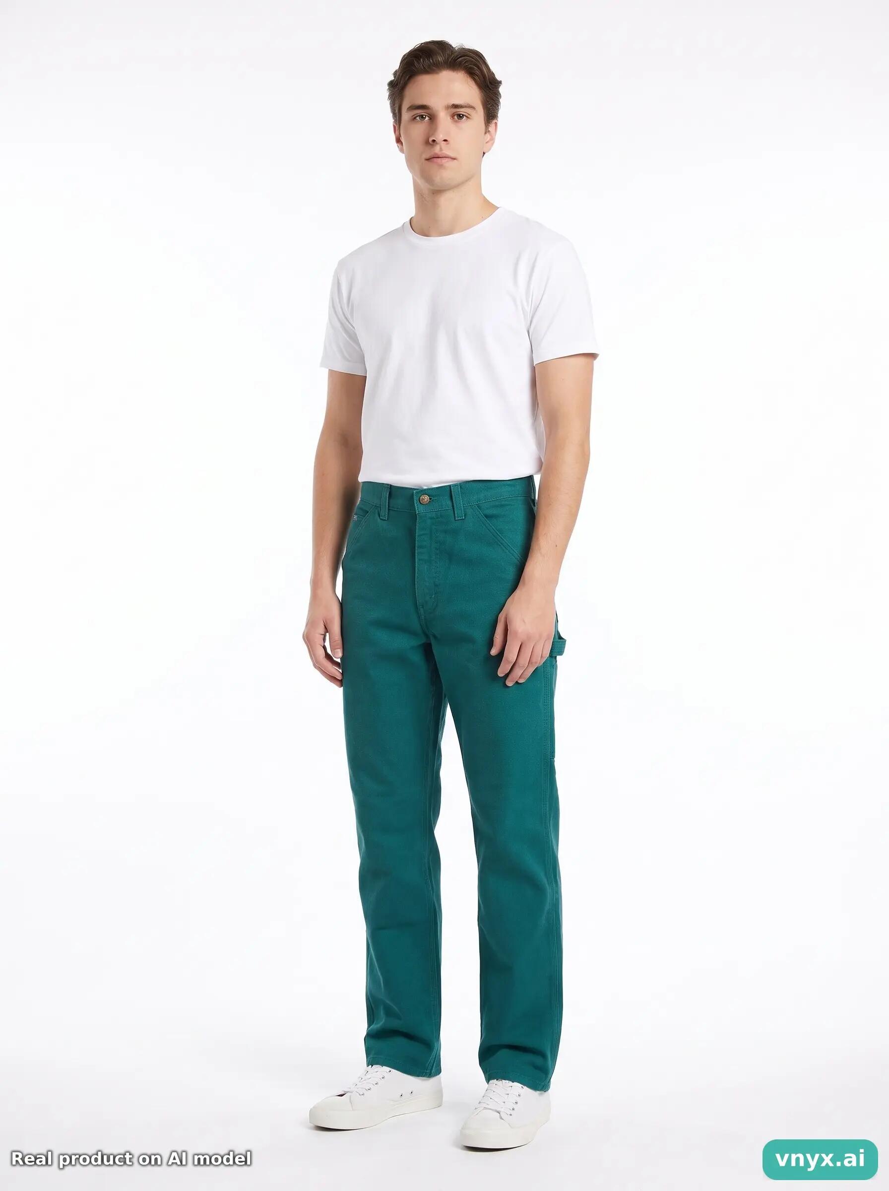 Second Life - Vintage Lee Teal Trousers Men 27 3/6