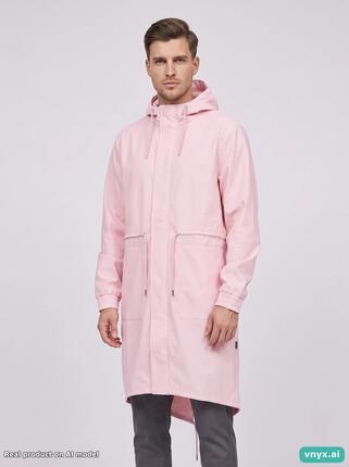Second Life - RAINS Pastel Pink Outdoor Jacket Men L