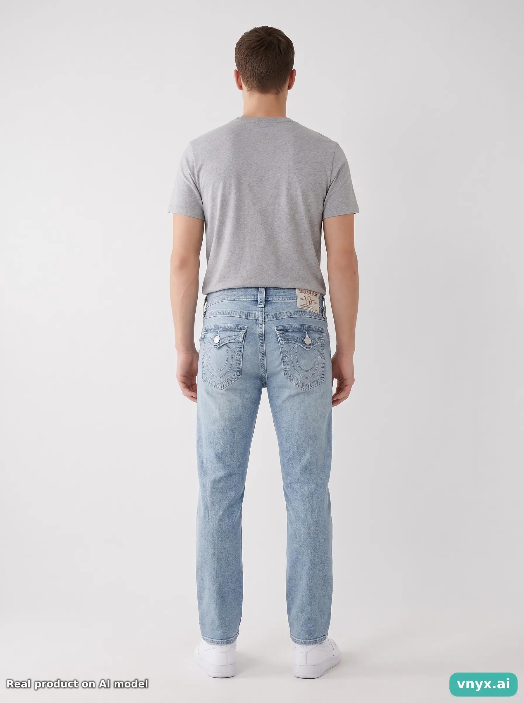 Second Life - Vintage True Religion Light-Wash Jeans Men 29 L25 4/6
