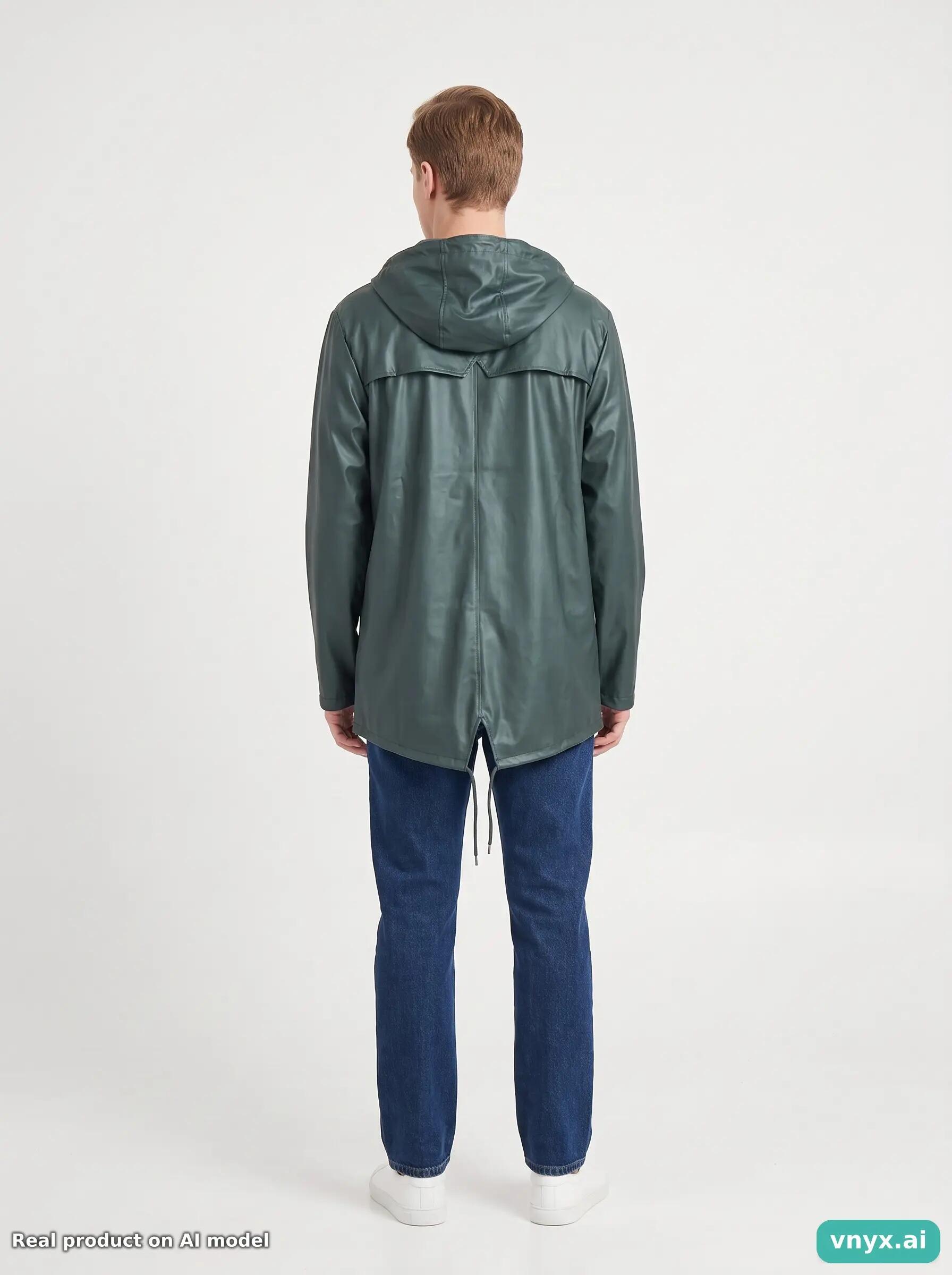 Second Life - Vintage RAINS Dark Green Outdoor Jacket Men L 2/5