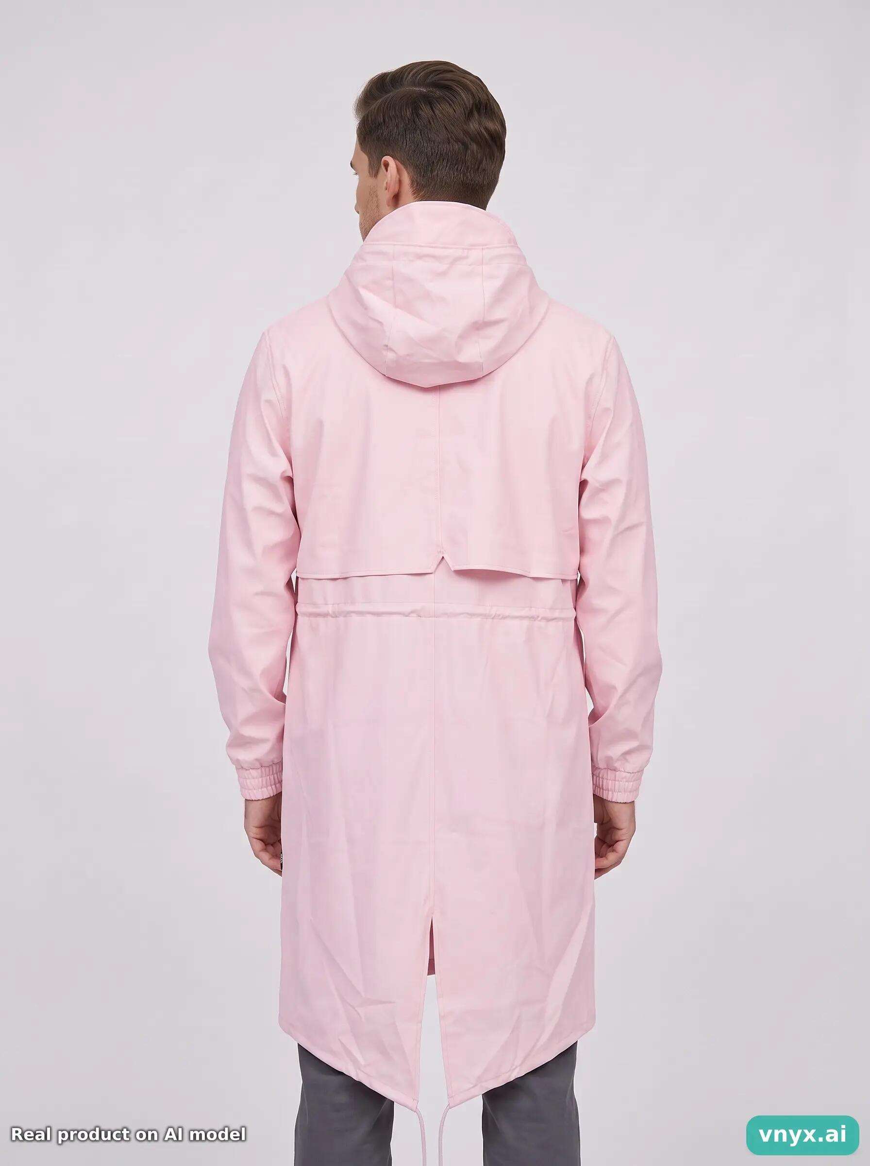 Second Life - Vintage RAINS Pastel Pink Outdoor Jacket Men L 2/5