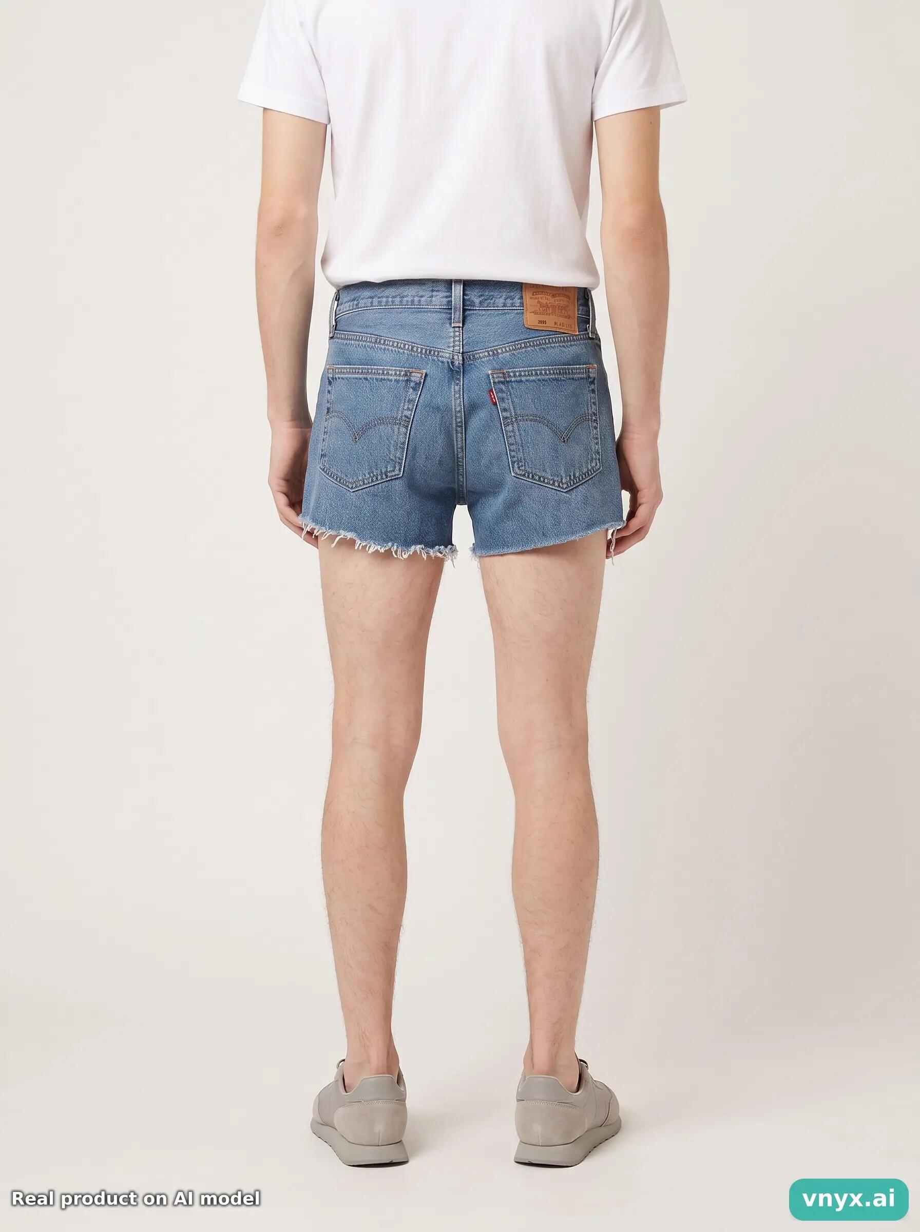 Second Life - Vintage LEVI STRAUSS & CO. Blue Shorts Men 32 30 3/6