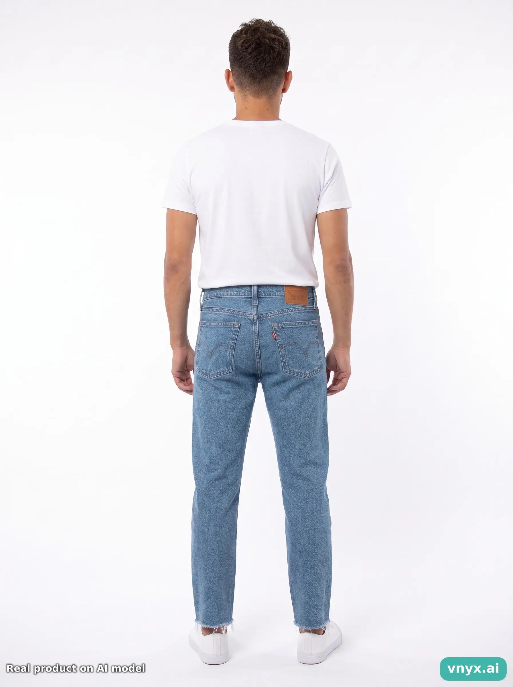 Second Life - LEVI STRAUSS & CO. Blue Patchwork Jeans 4/6