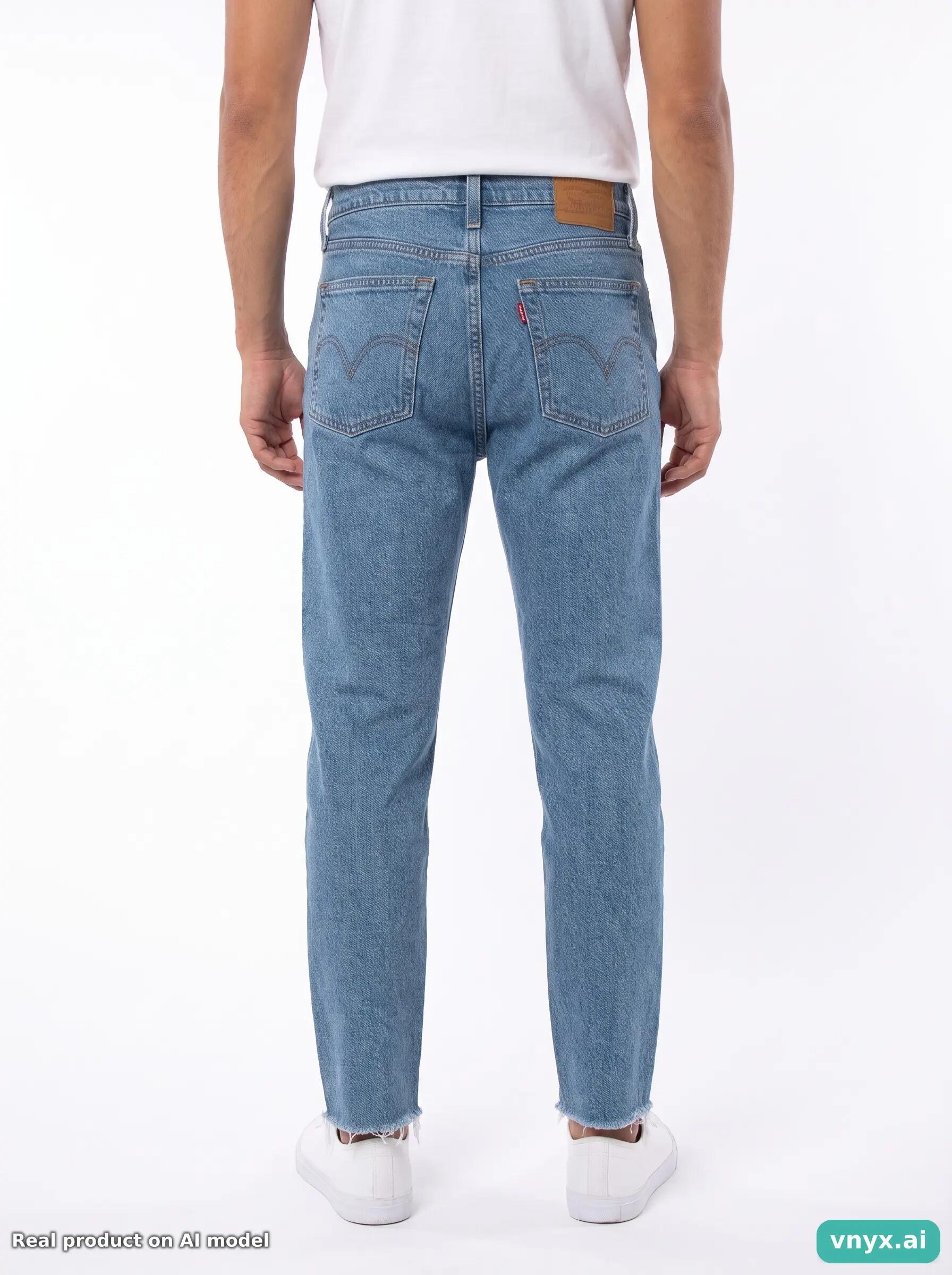 Second Life - LEVI STRAUSS & CO. Blue Patchwork Jeans 2/6