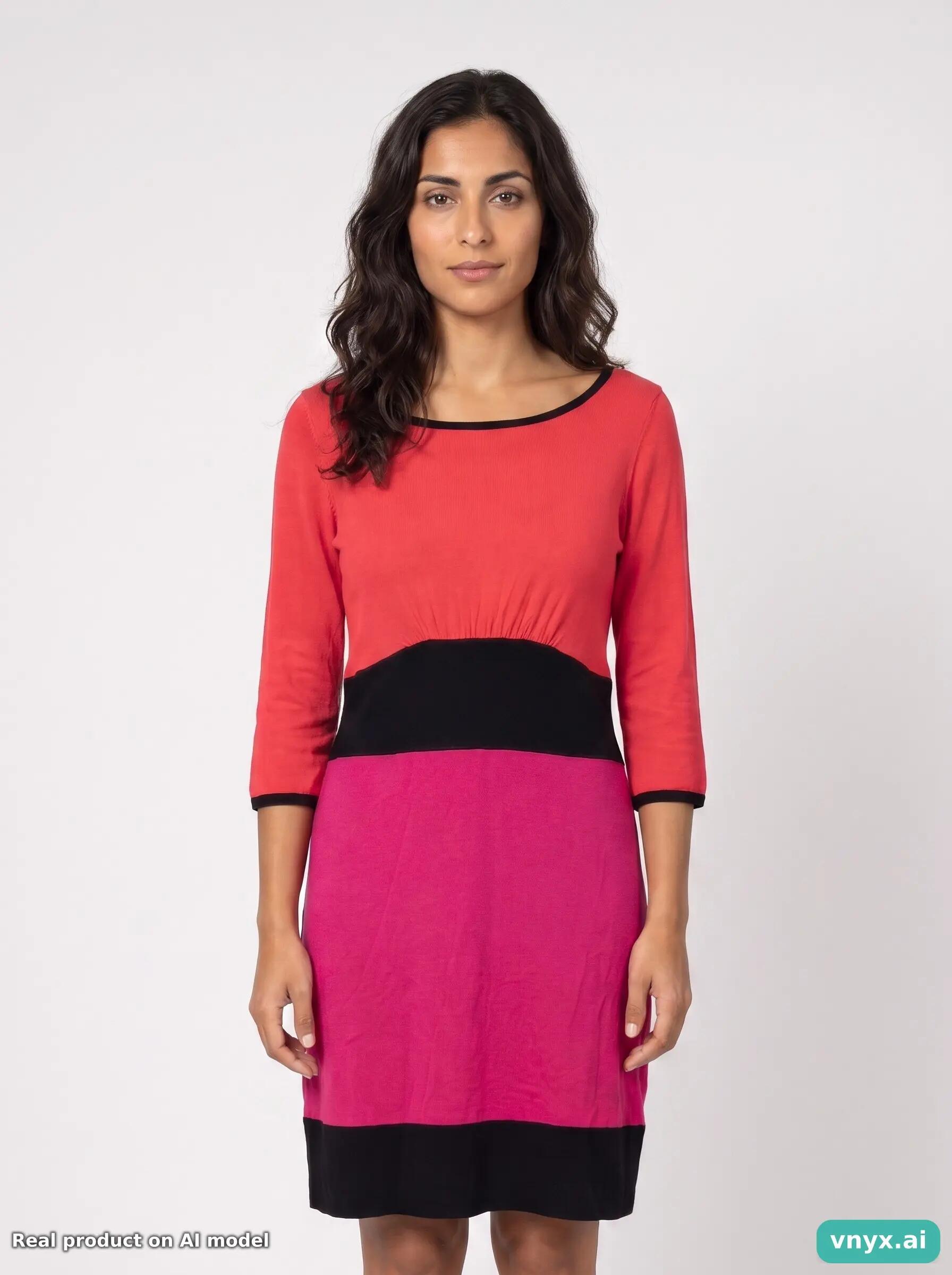 Second Life - Vintage coast Red Casual Dress Women L 5/5