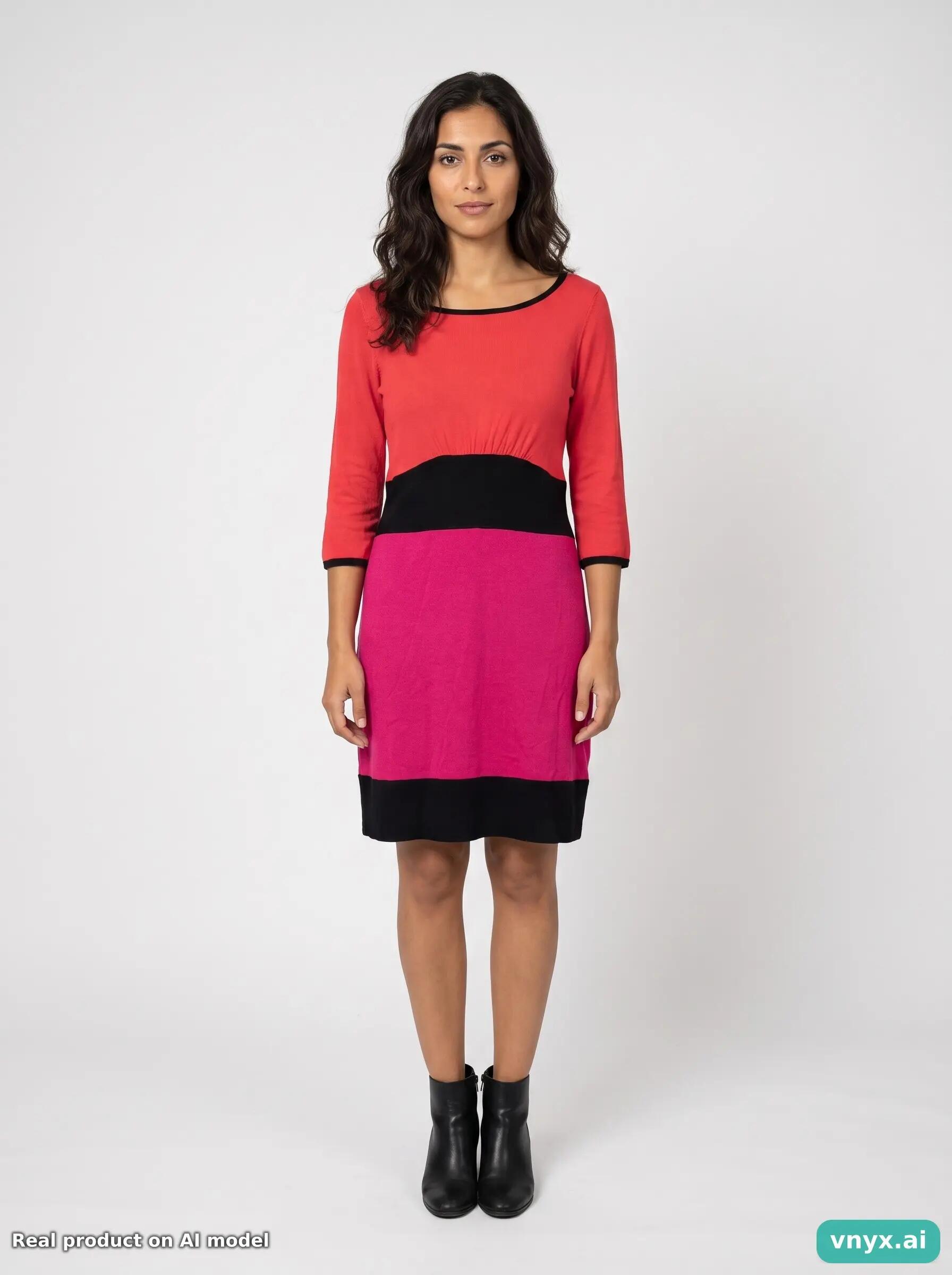 Second Life - Vintage coast Red Casual Dress Women L 4/5