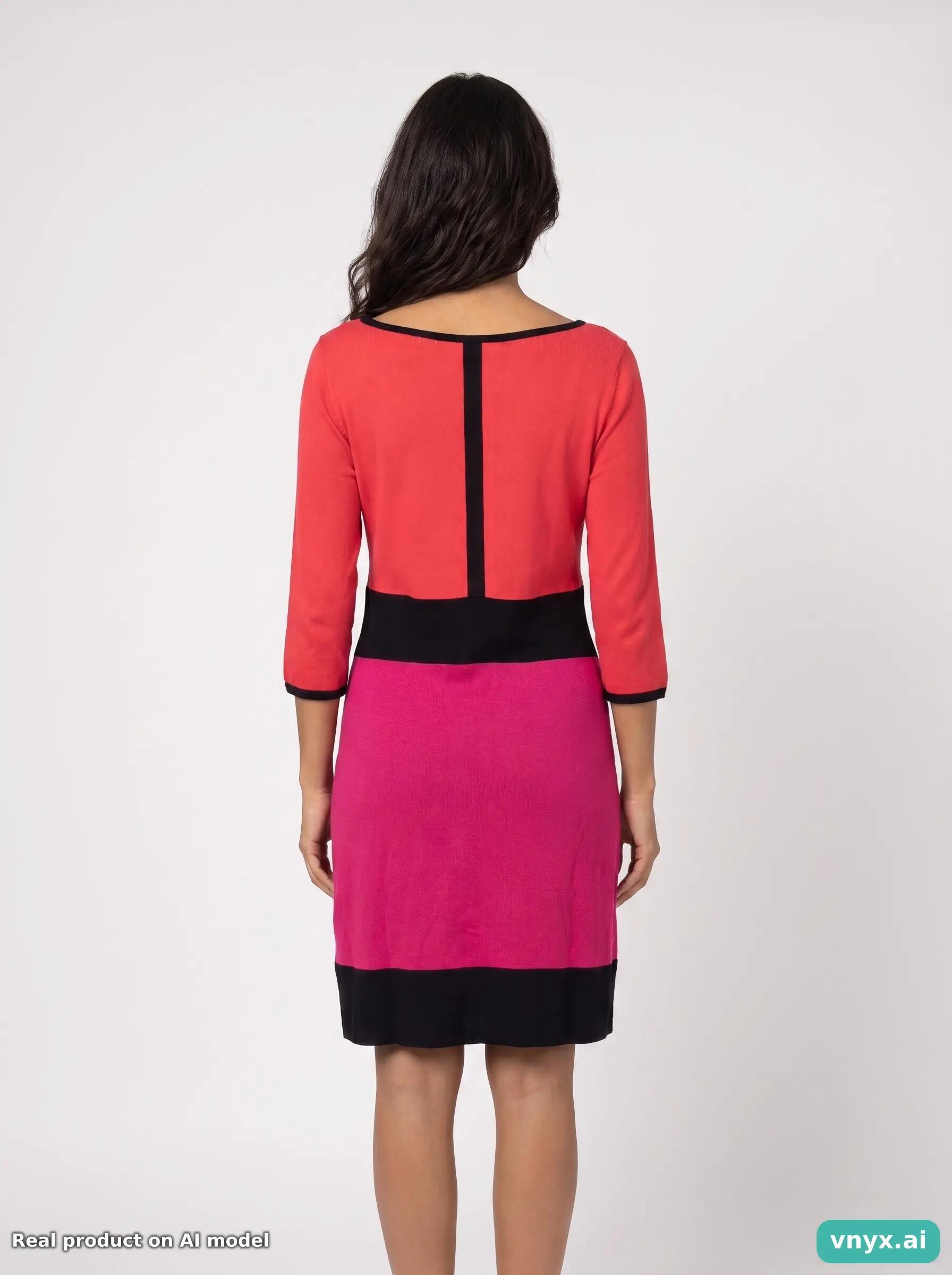 Second Life - Vintage coast Red Casual Dress Women L 3/5