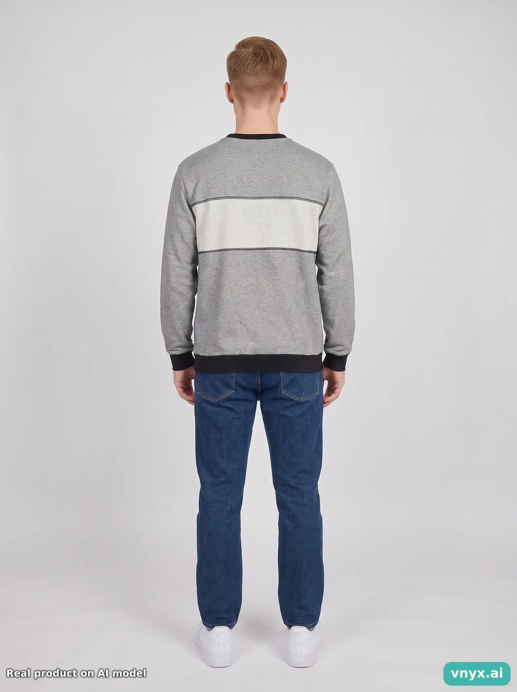 Second Life - Vintage Supreme Grey Sweatshirt Men M 4/5
