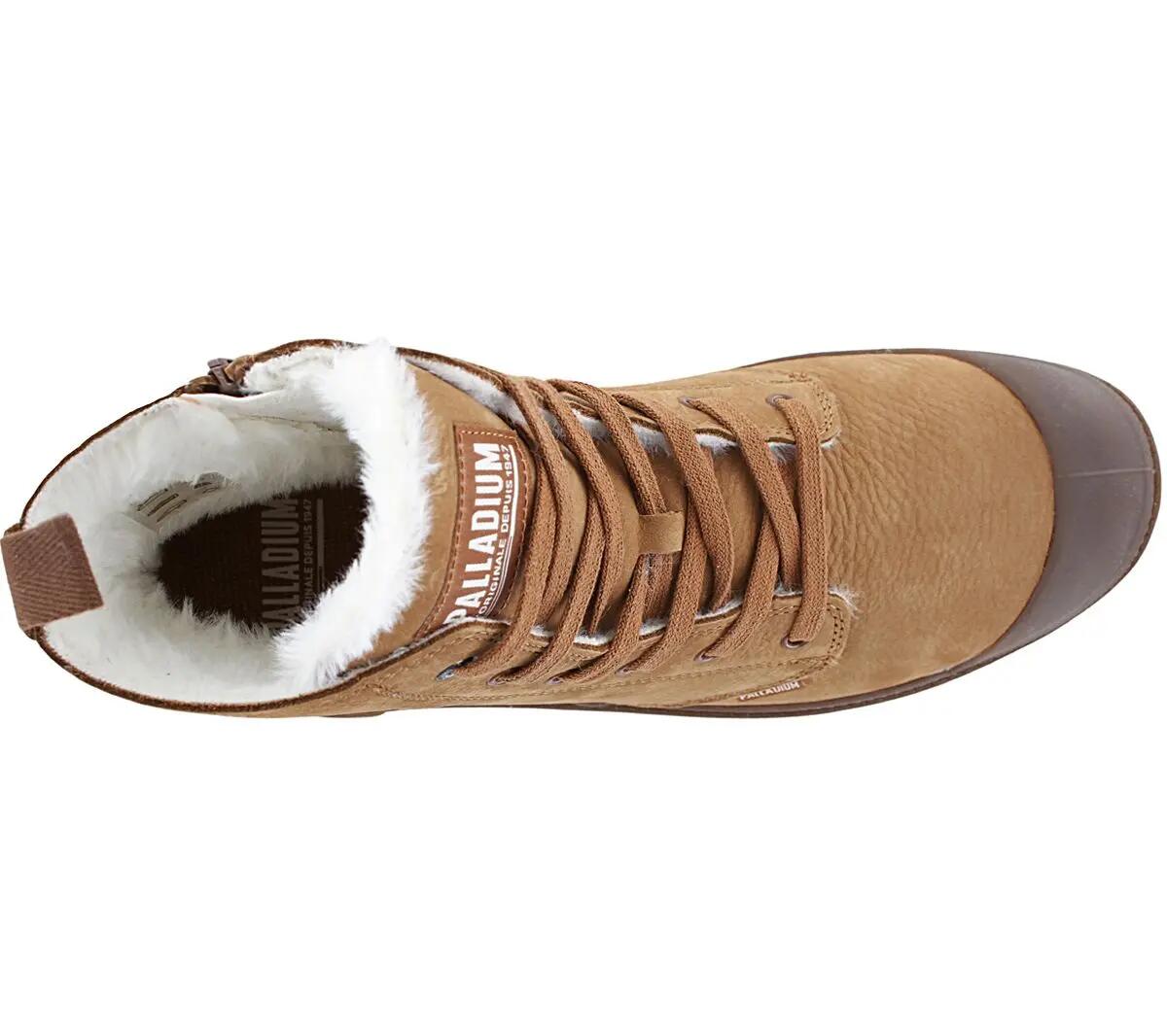 Men's - Palladium Pampa Hi Zip Wl - 05982-257-M - Brown 4/6