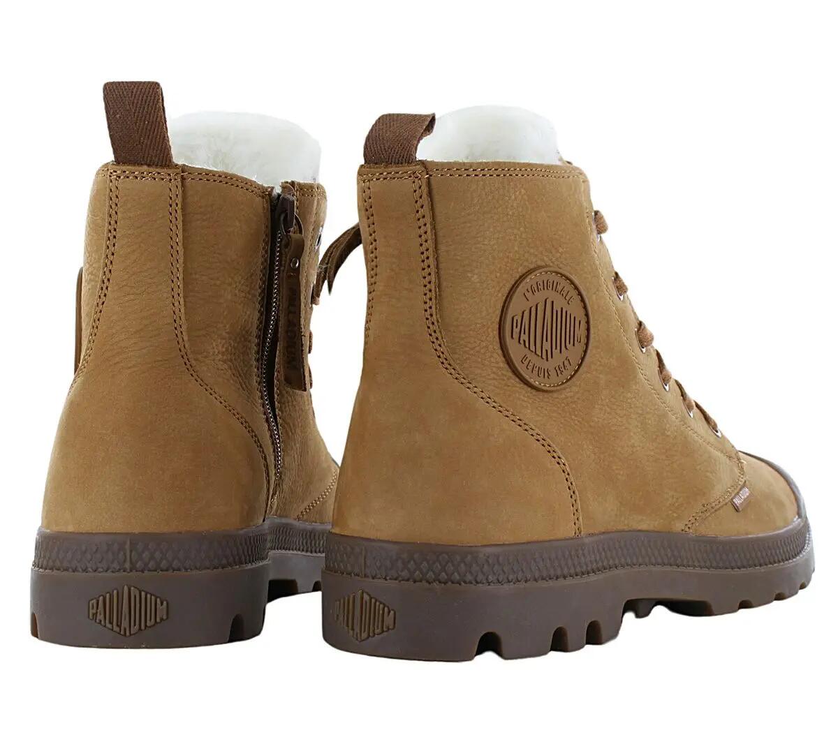 Men's - Palladium Pampa Hi Zip Wl - 05982-257-M - Brown 3/6