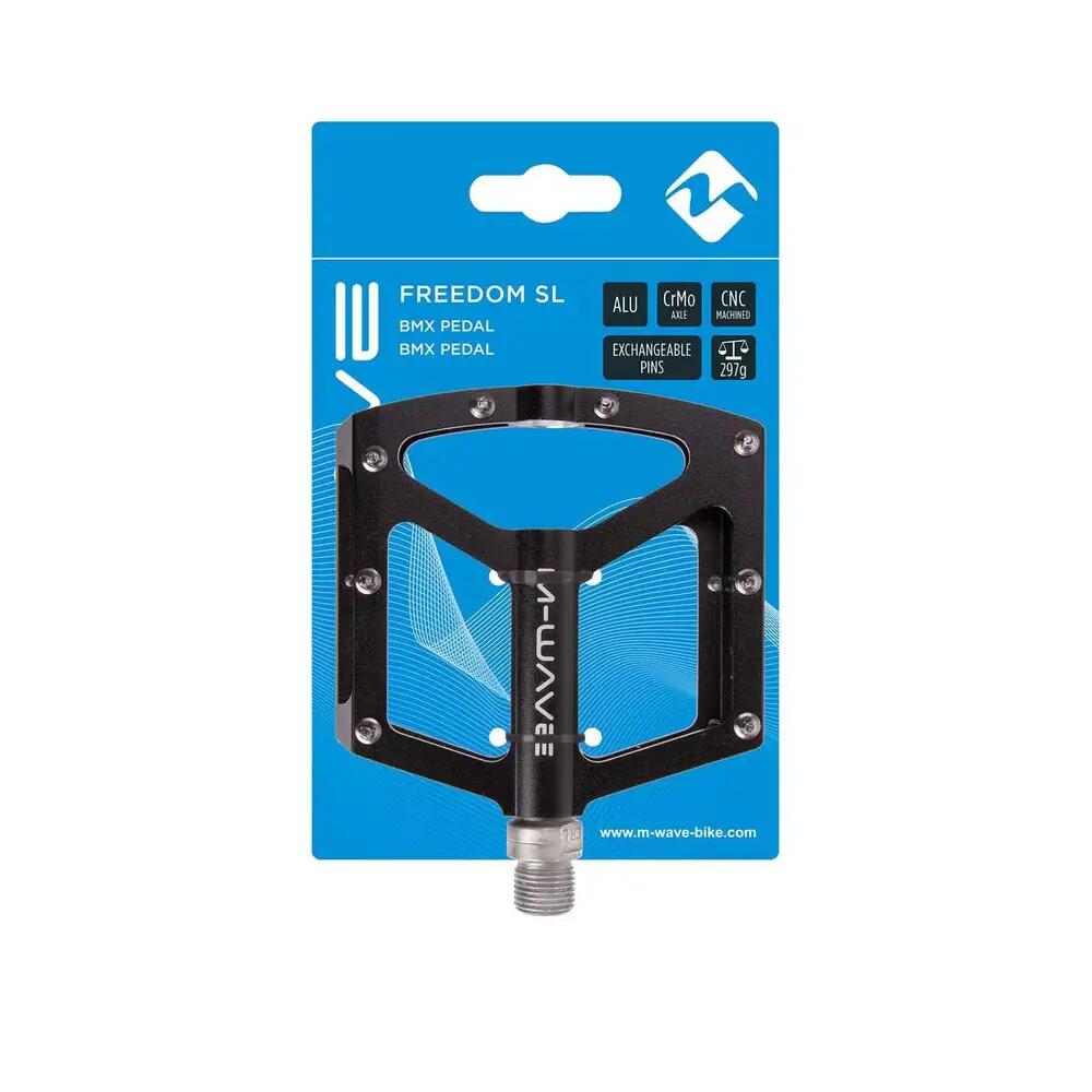 Pédales de vélo M-Wave Freedom SL finition titane 4/4