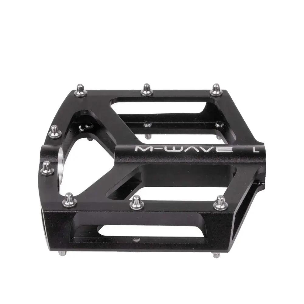 Pédales de vélo M-Wave Freedom SL finition titane 3/4