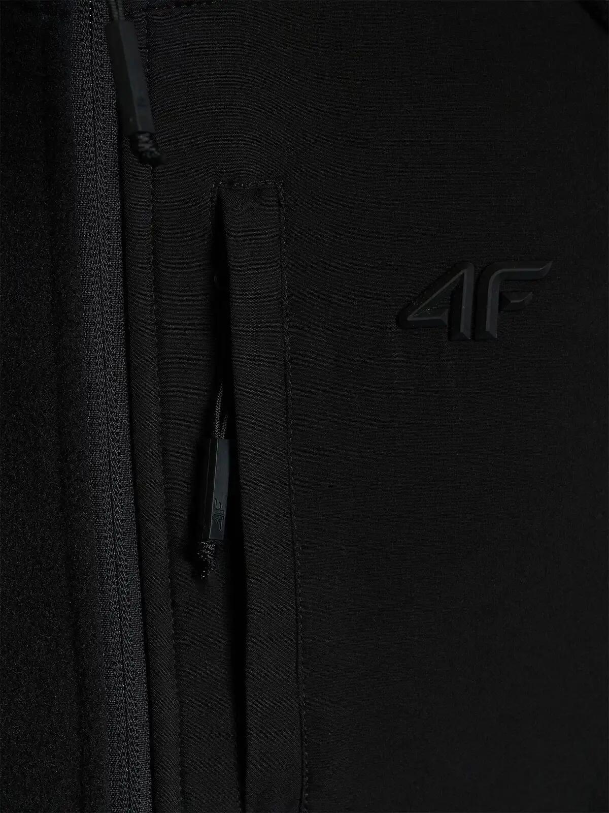 Polar ze stójką z panelem z materiału typu softshell męski 4F 4FWAW26TFLEM480 5/7