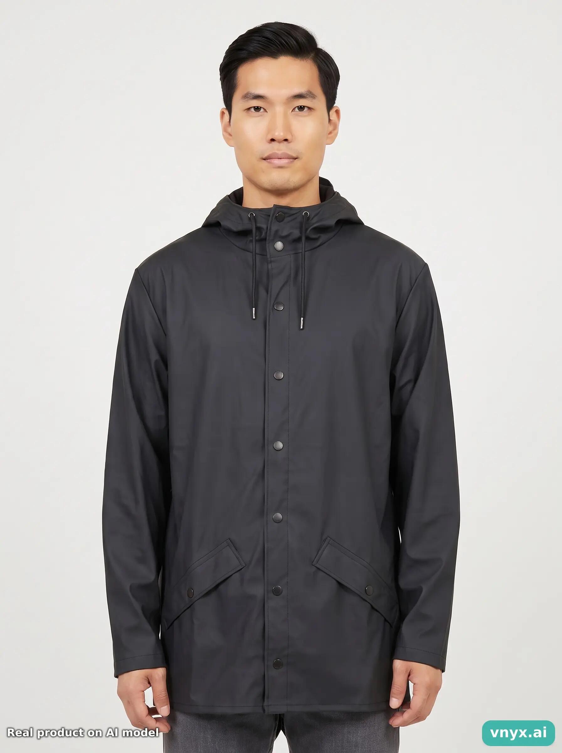 Second Life - Vintage RAINS Dark Navy Outdoor Jacket Men M 5/5