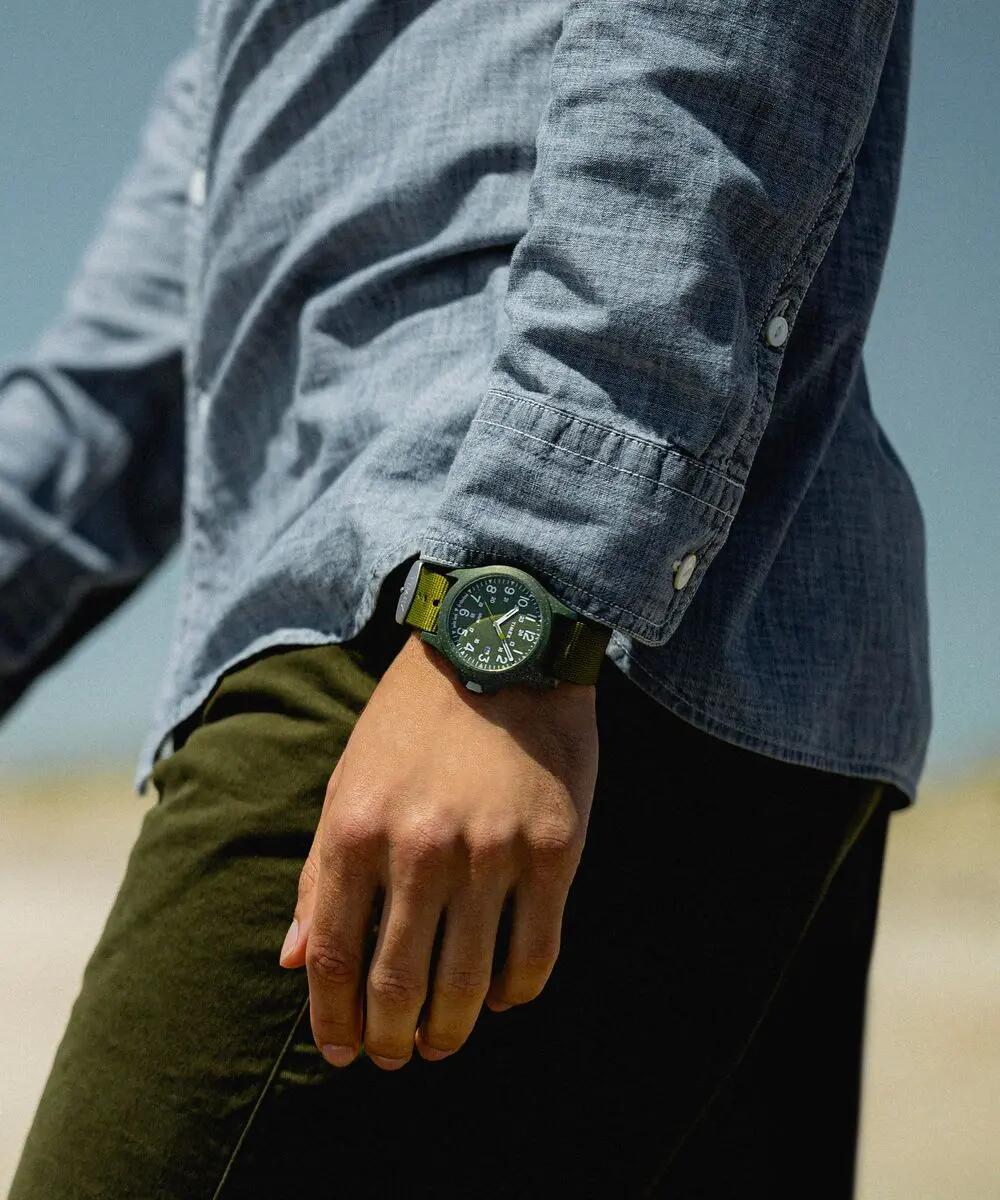 Timex Analoog  Horloge Groen/Groen TW2V96000 6/10