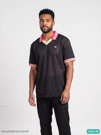 Second Life - Vintage Adidas Black Polo Shirt Men L