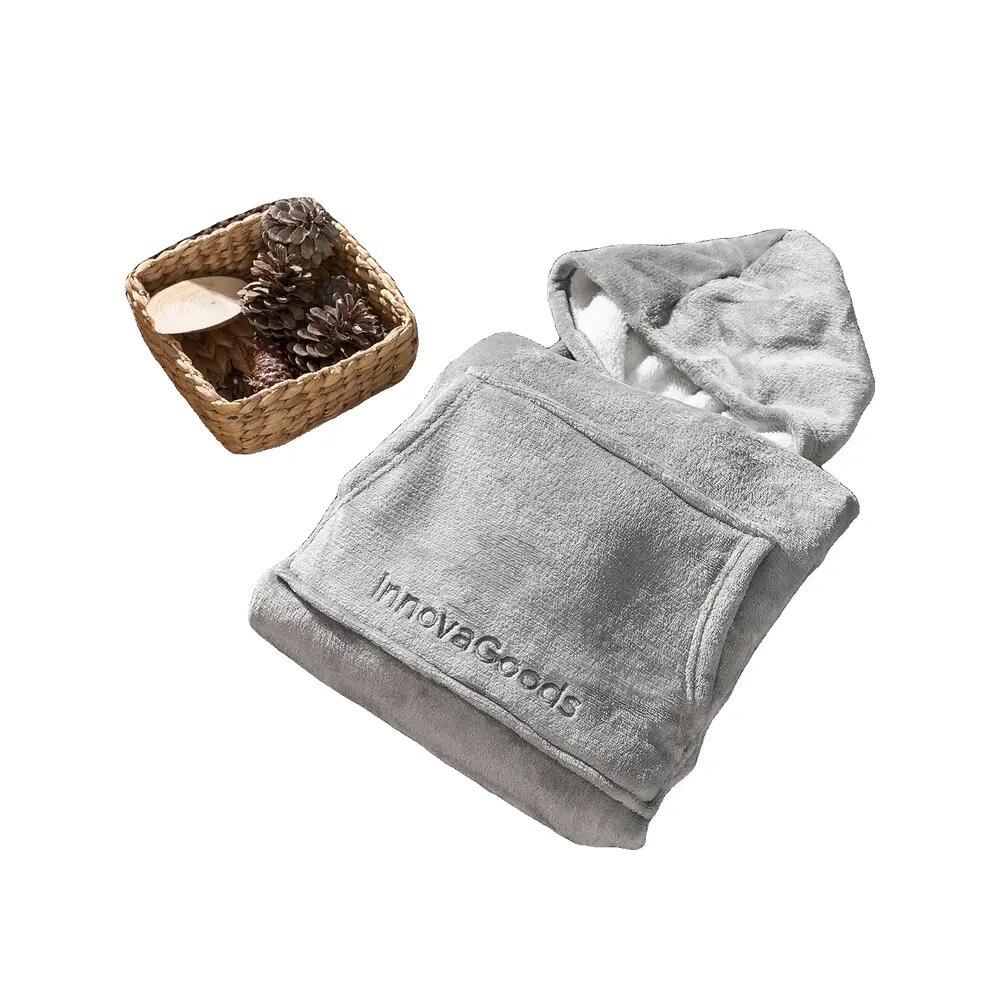 Sweat-shirt à capuche InnovaGoods em polaire oversize Cinza/Branco 7/10
