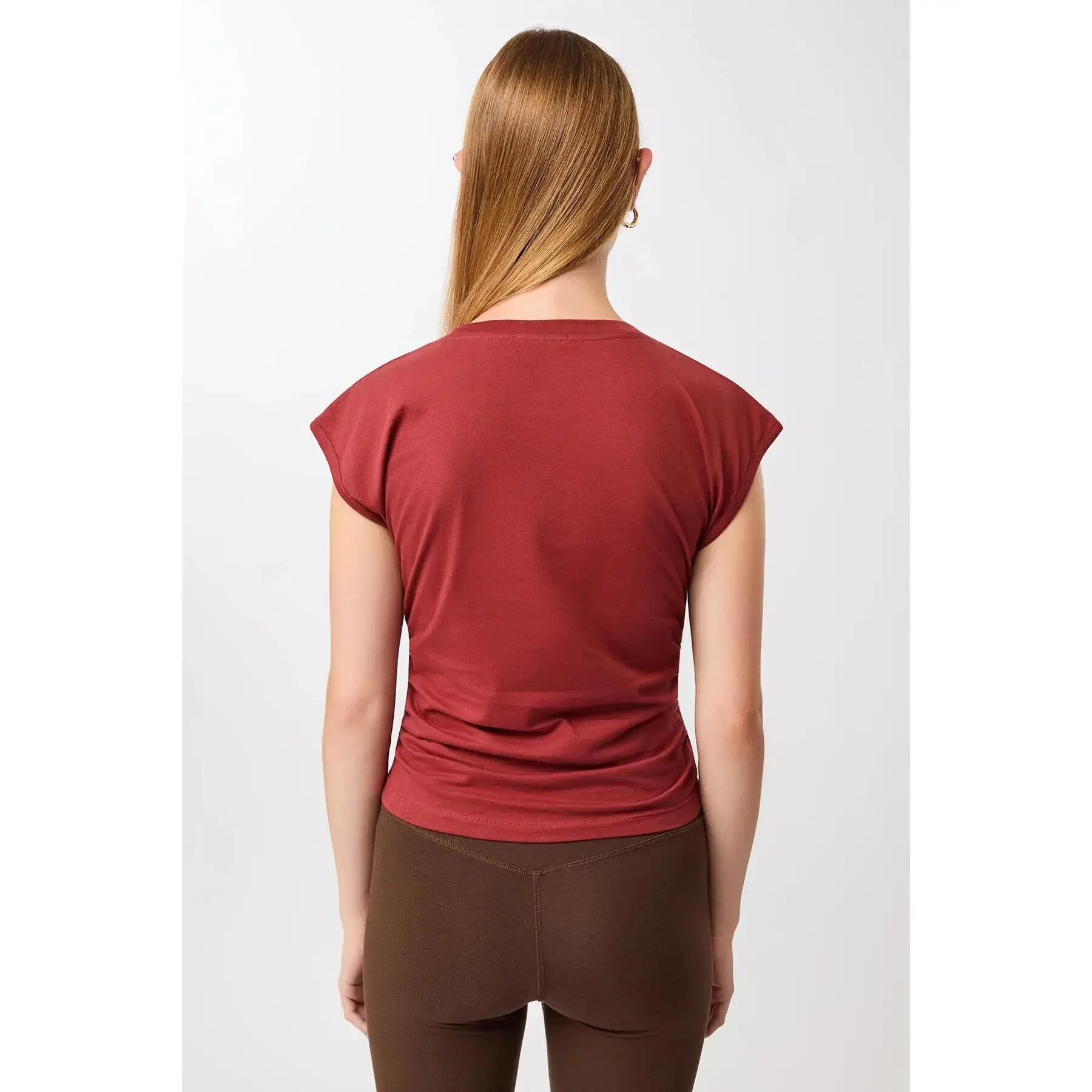 Camiseta con volantes laterales mujer Mandala 2/4