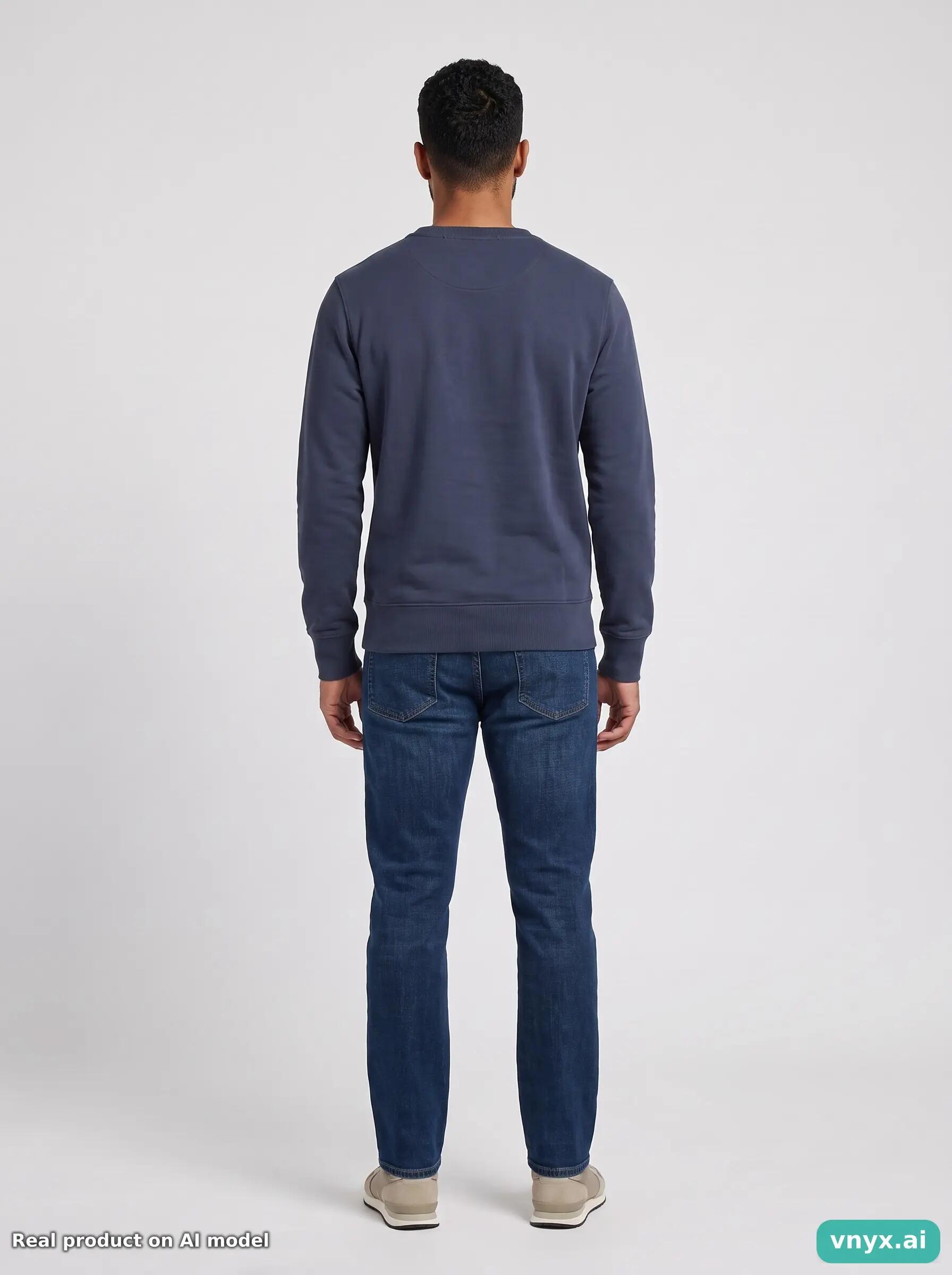 Second Life - Vintage Gant Navy Sweatshirt Men M 4/5