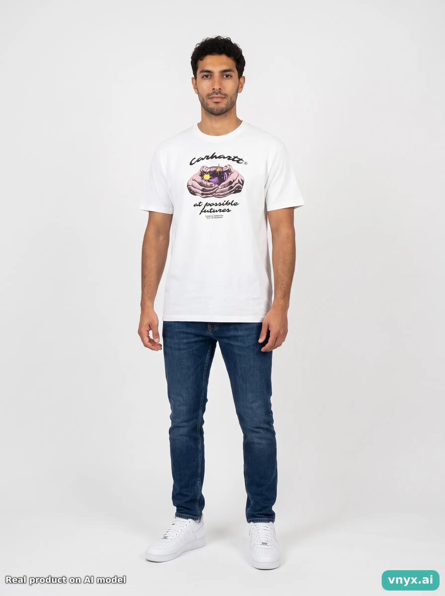 Second Life - Vintage Carhartt White T-Shirt Men M 3/5