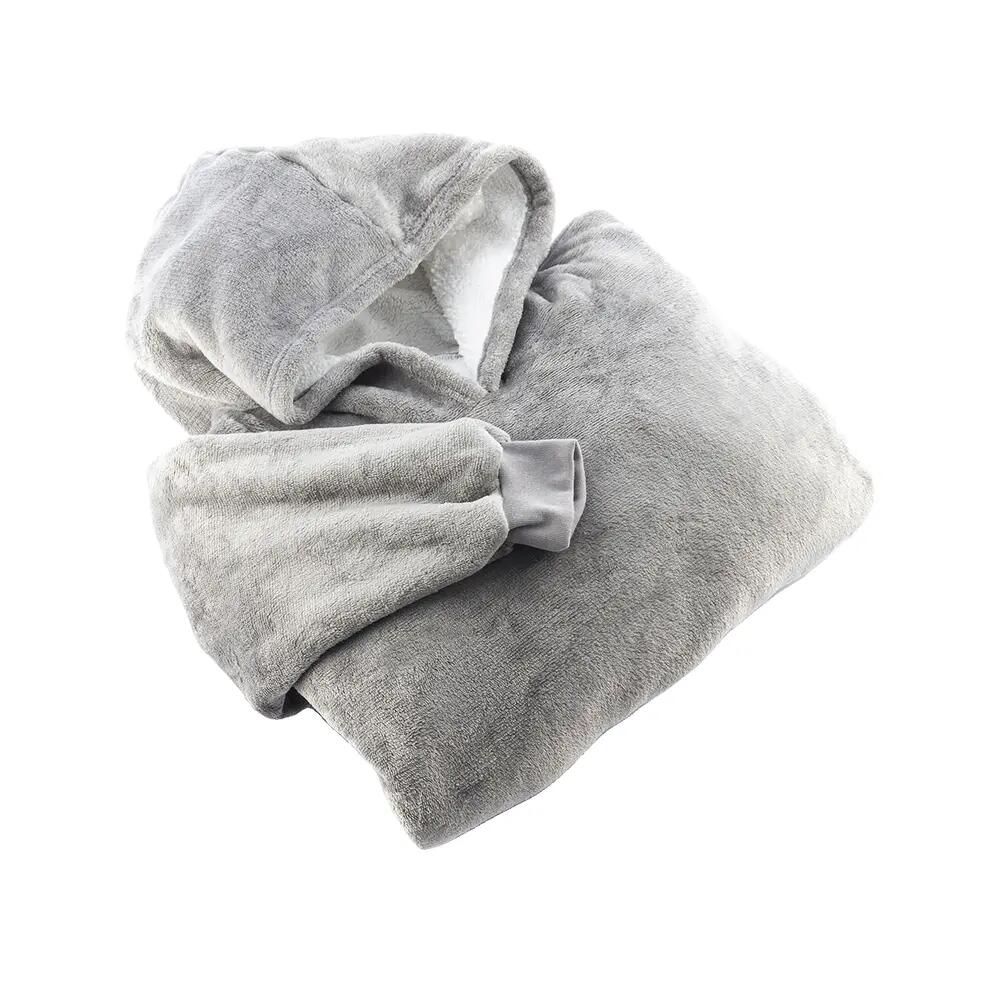 Sweat-shirt à capuche InnovaGoods em polaire oversize Cinza/Branco 3/10