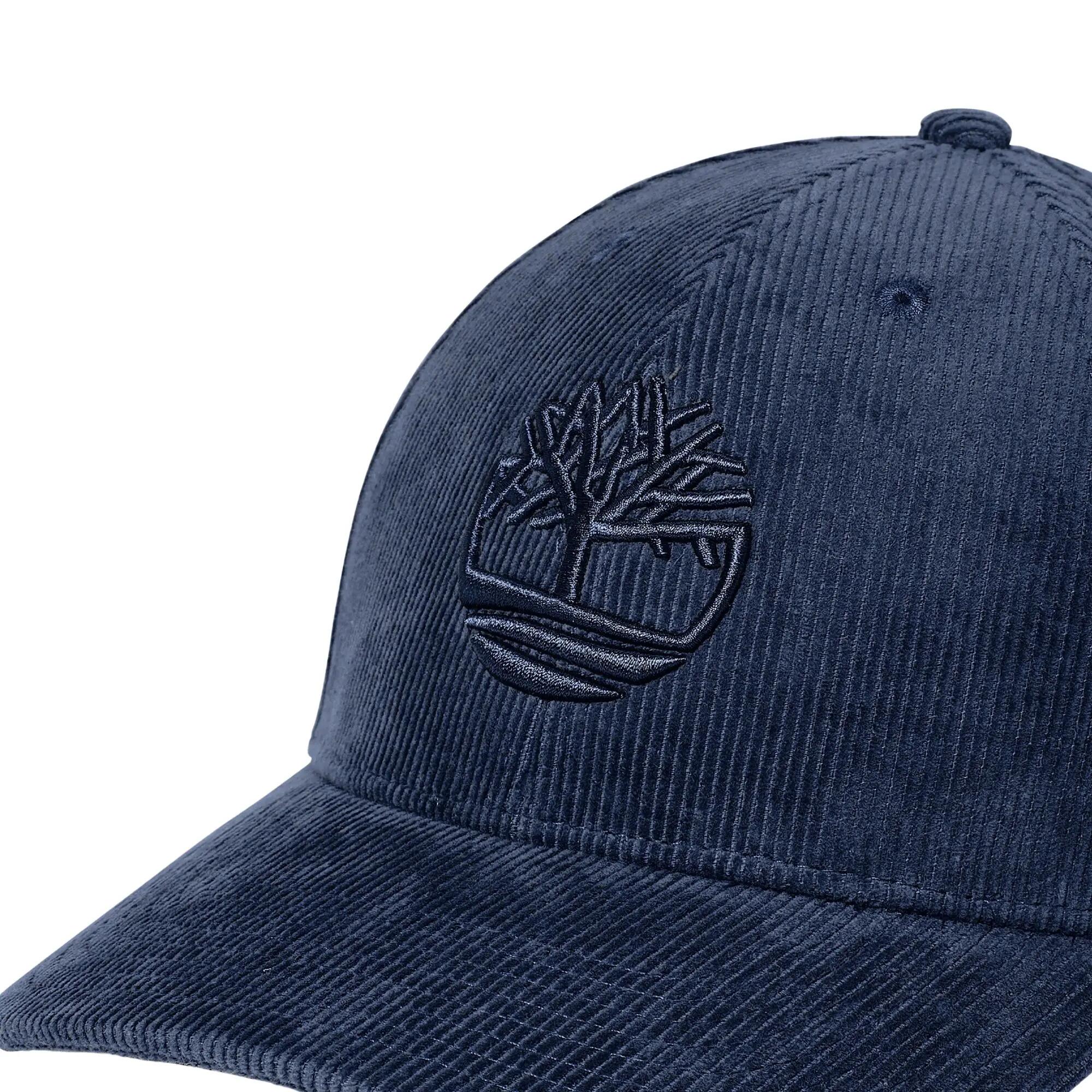 Timberland - Casquette de Baseball Homme en Velours Côtelé, Bleu 3/3