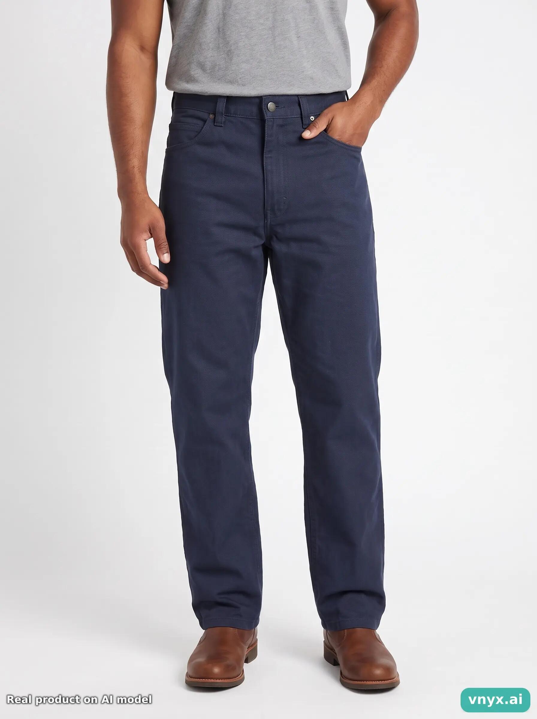 Second Life - Vintage Carhartt Navy Trousers Men 30 L32 5/5
