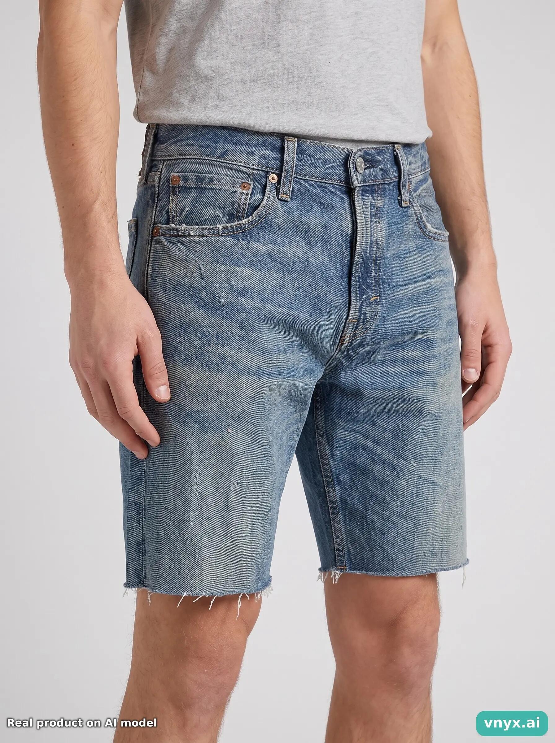 Second Life - Vintage Levis Light Blue Shorts Men 33 5/6