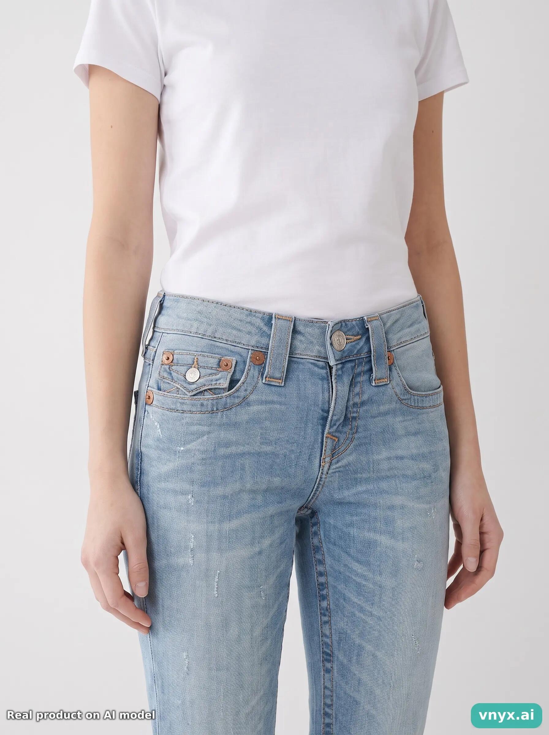 Second Life - True Religion Lizzy Light Blue Jeans Women W27 5/6