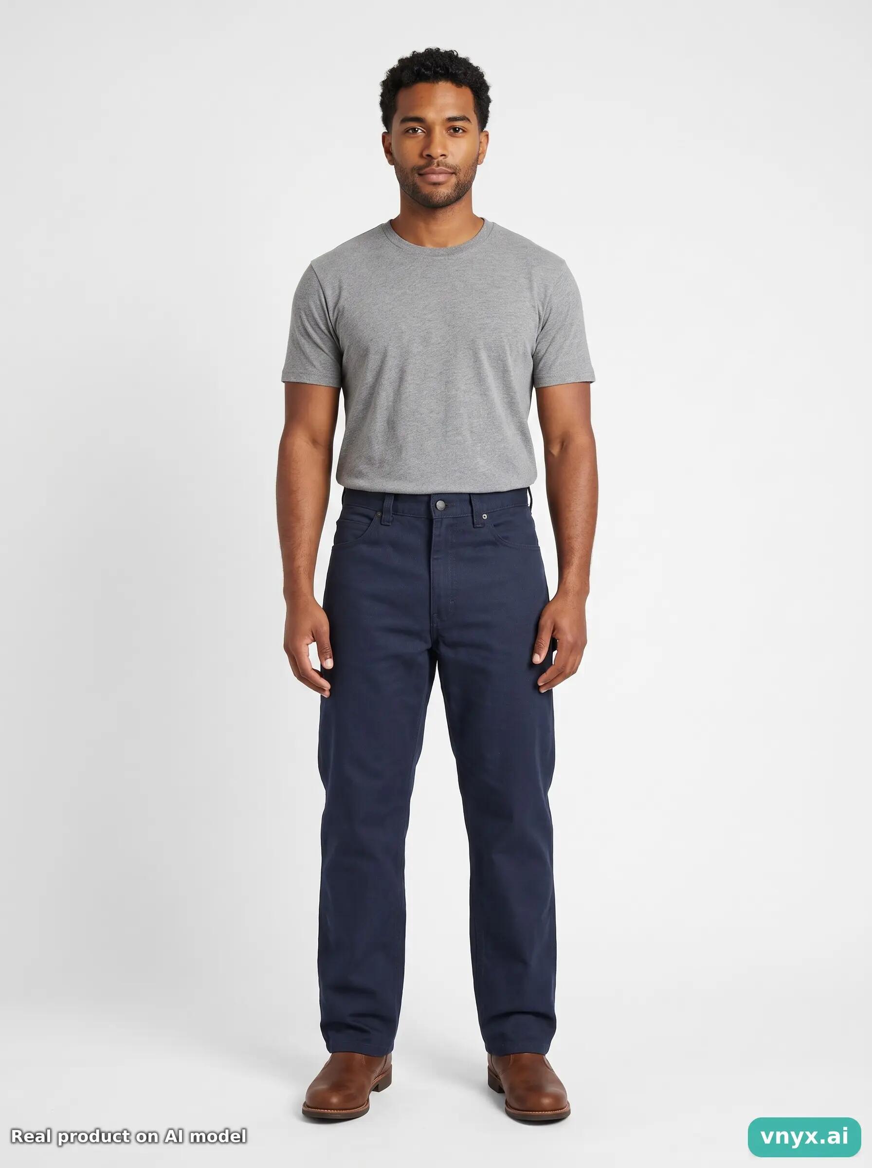 Second Life - Vintage Carhartt Navy Trousers Men 30 L32 3/5